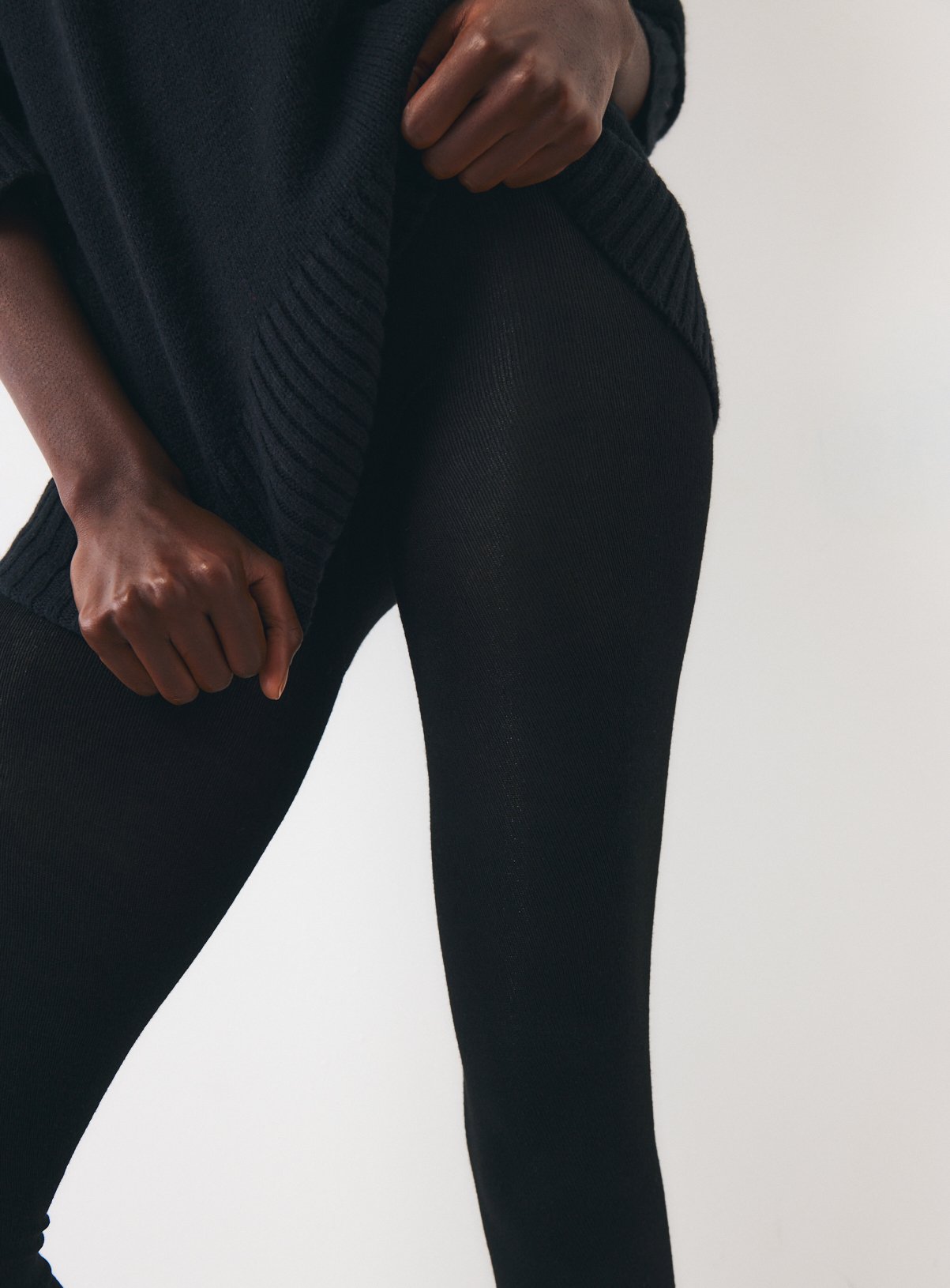Black Supersoft Tights S - Image 4 thumbnail