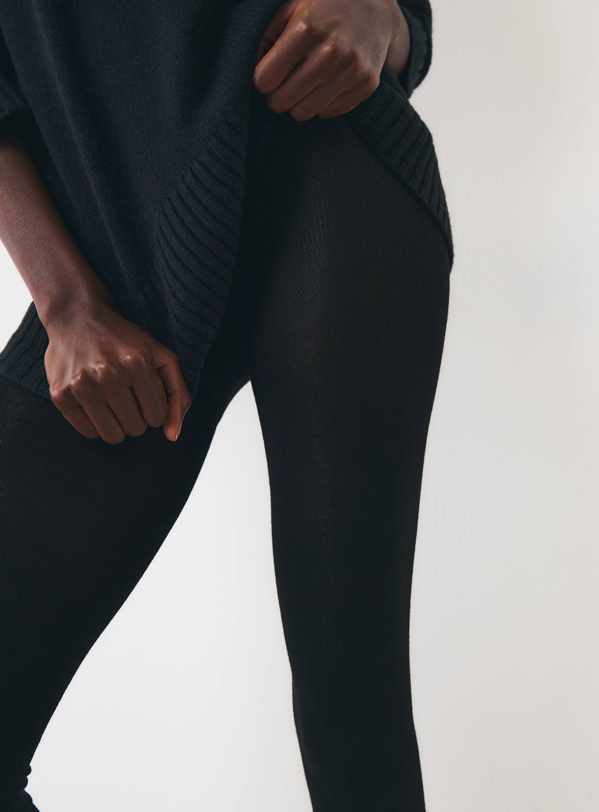 Black Supersoft Tights S - Image 4