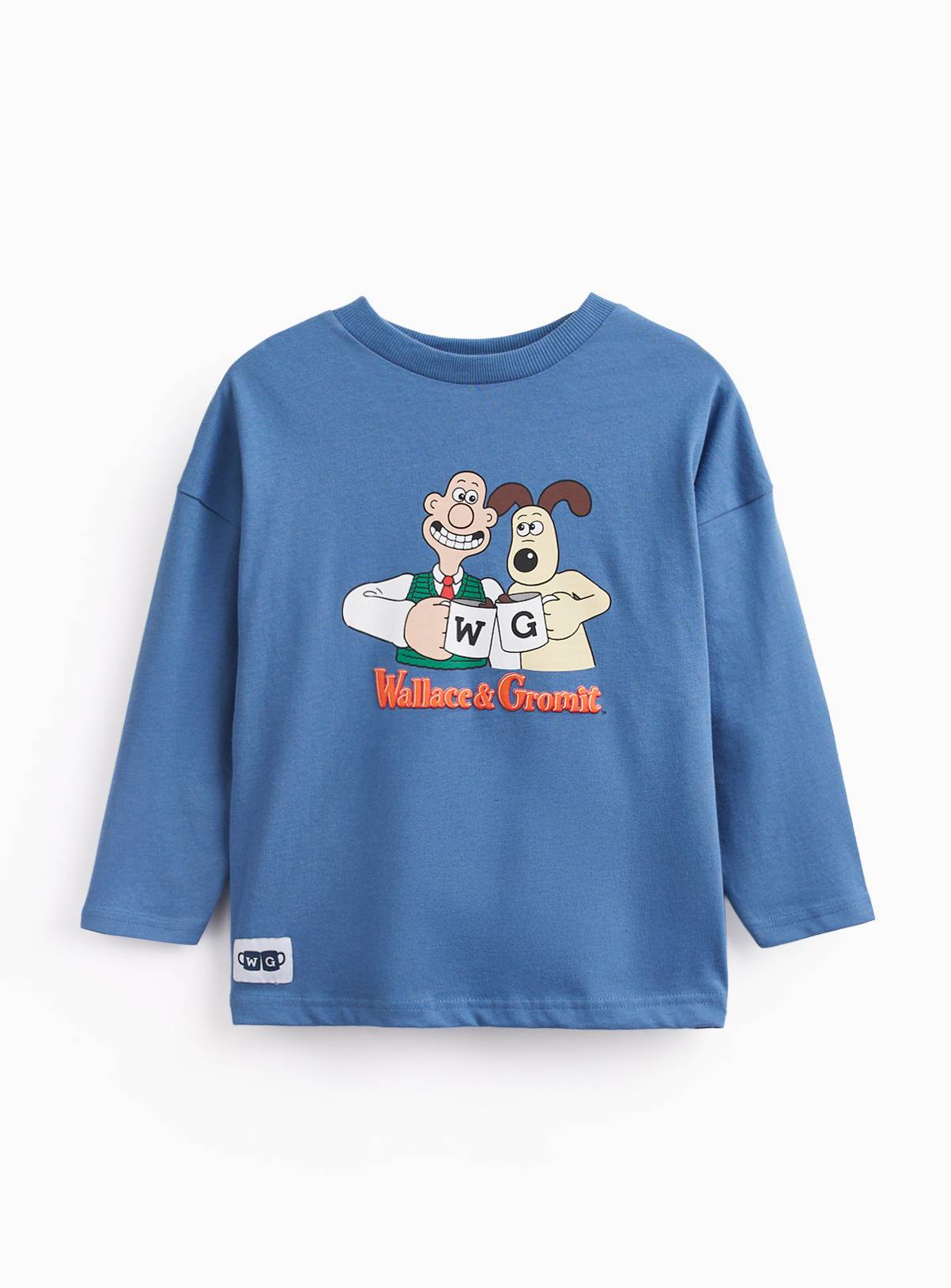 Blue Wallace & Gromit Graphic T-Shirt 3-4 years - Image 1