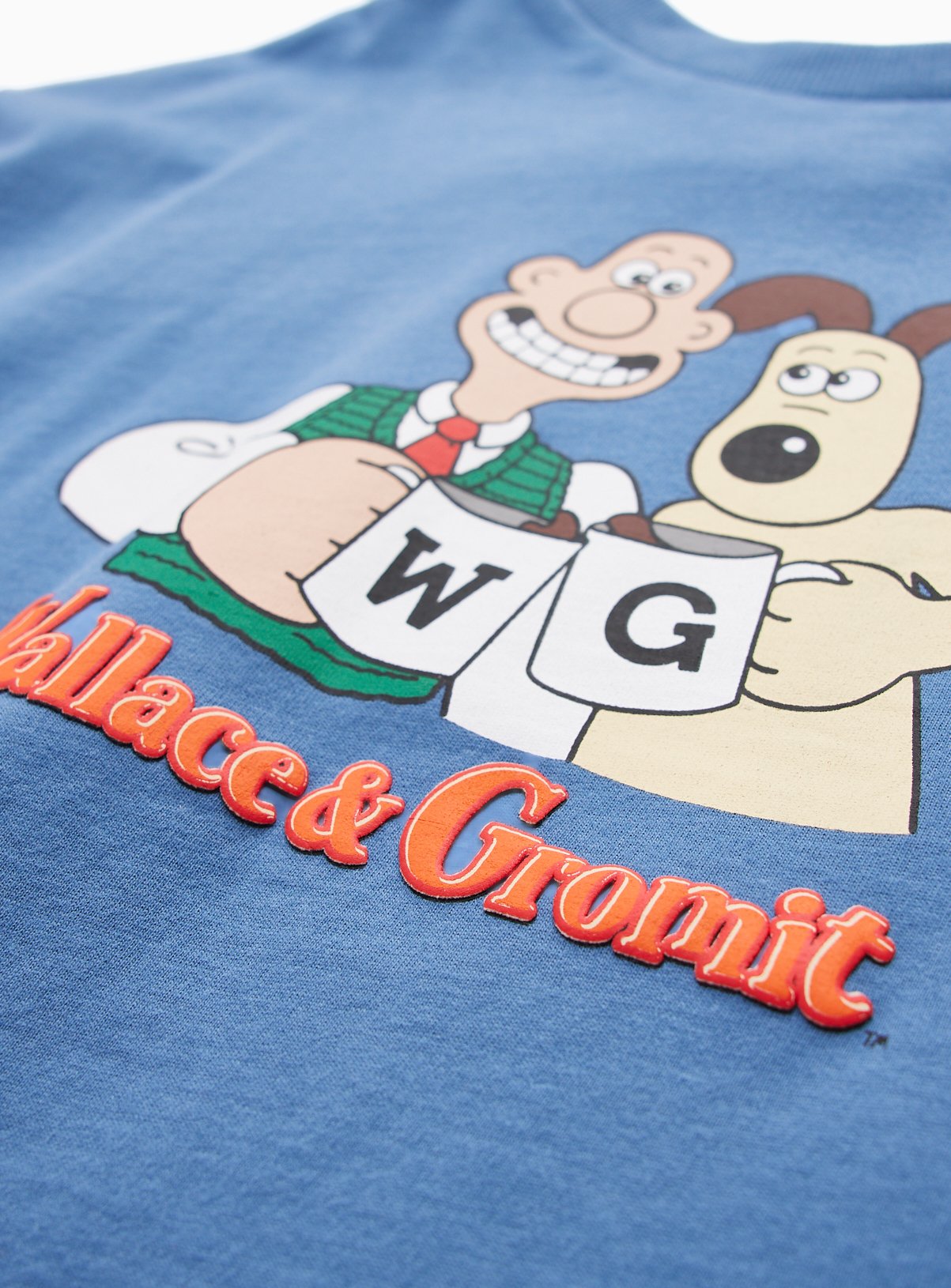 Blue Wallace & Gromit Graphic T-Shirt 3-4 years - Image 3 thumbnail
