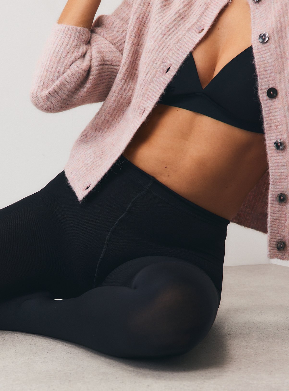 30 Denier Thermal Fleece-Lined Tights S - Image 2 thumbnail