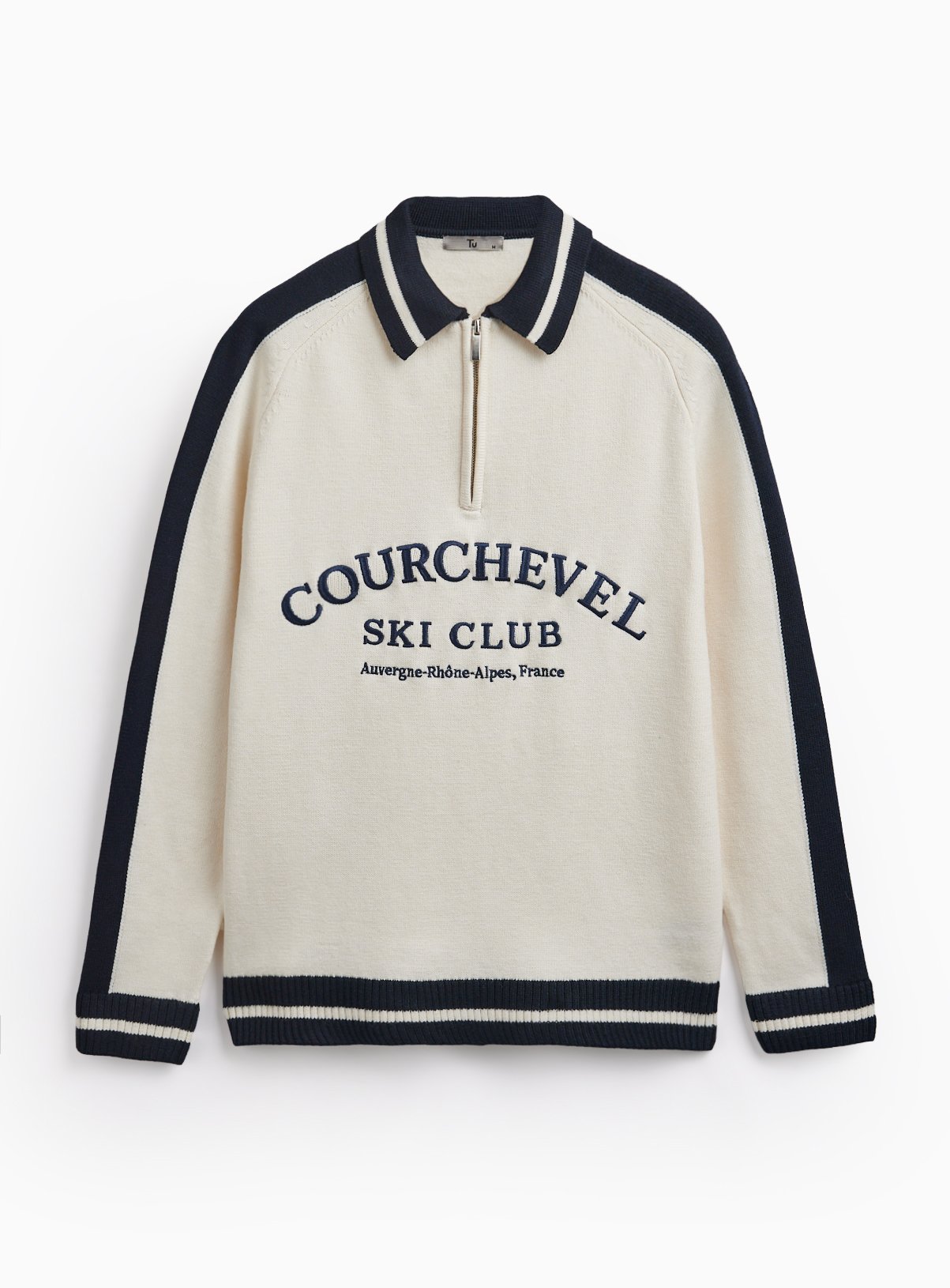 Courchevel Ski Club Half-Zip Sweatshirt XL - Image 3 thumbnail