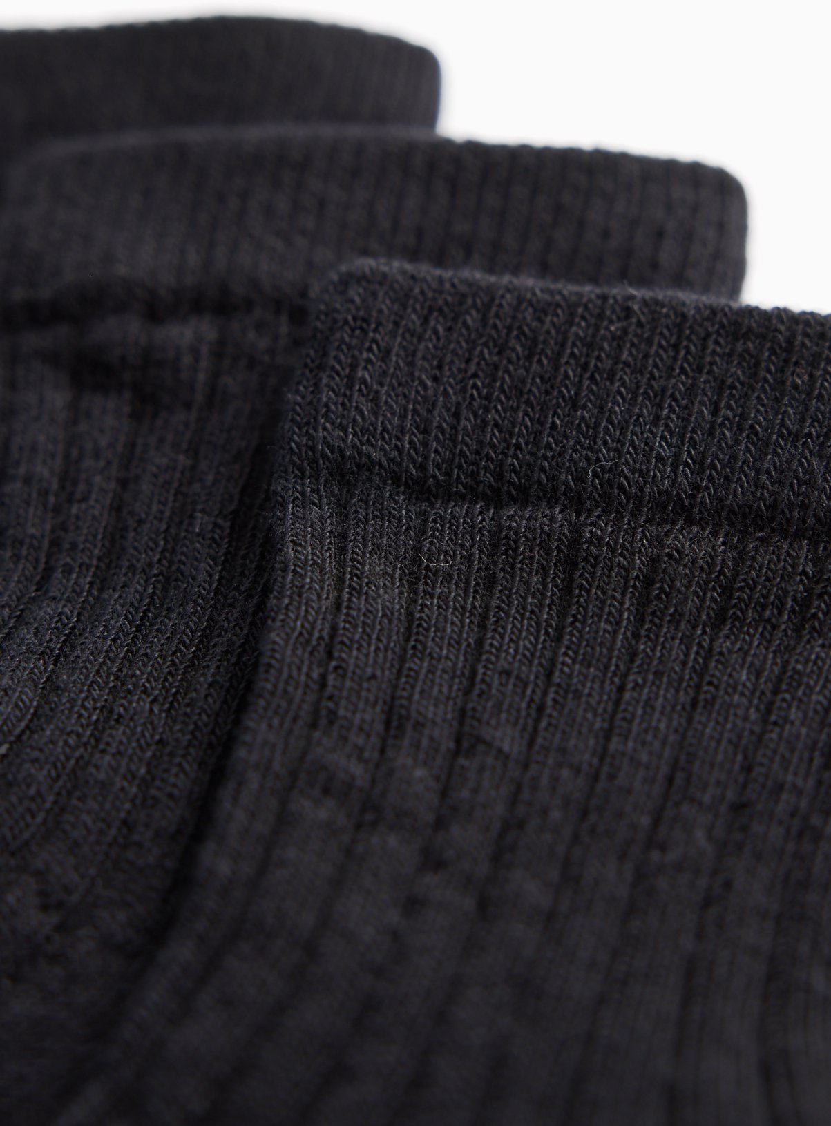Black Ribbed Socks 10 Pack  12.5-3.5 - Image 2 thumbnail