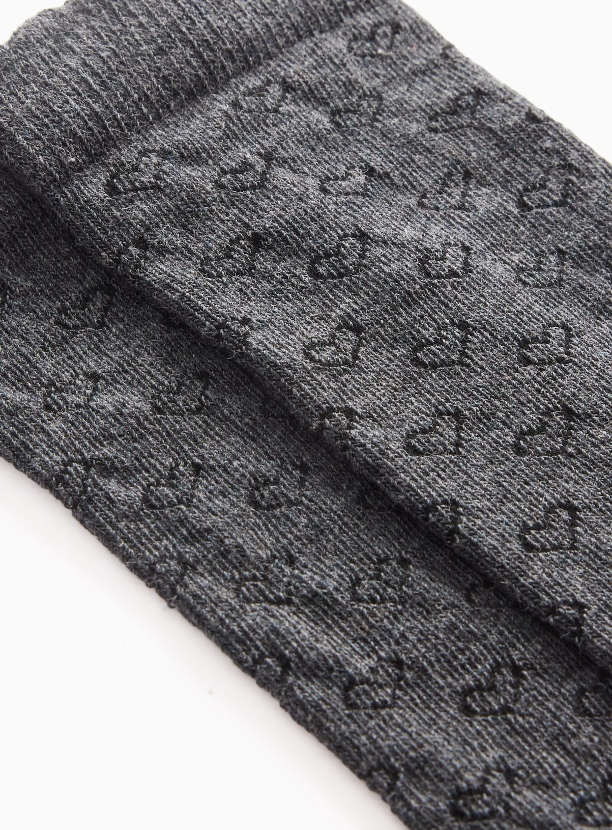 Grey Knee High Heart Socks 10 Pack  9-12 Infant - Image 2 thumbnail