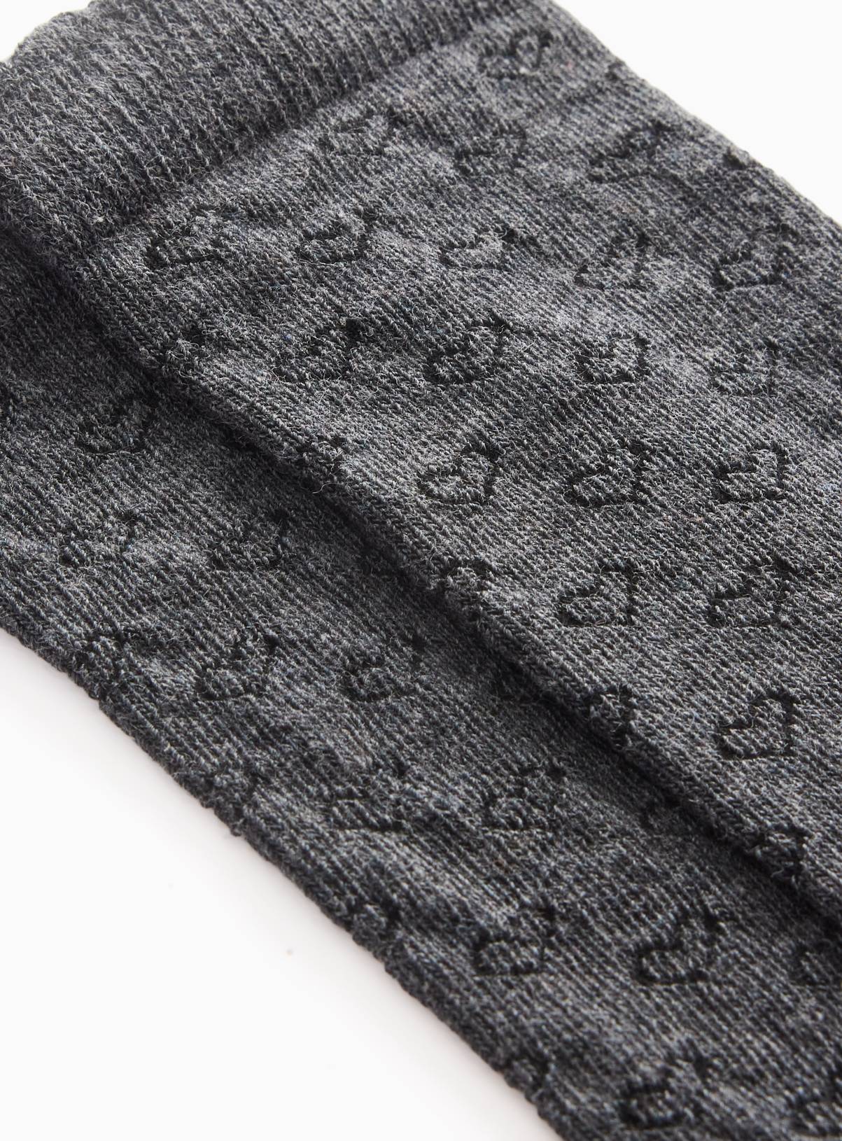 Grey Knee High Heart Socks 10 Pack  9-12 Infant - Image 2