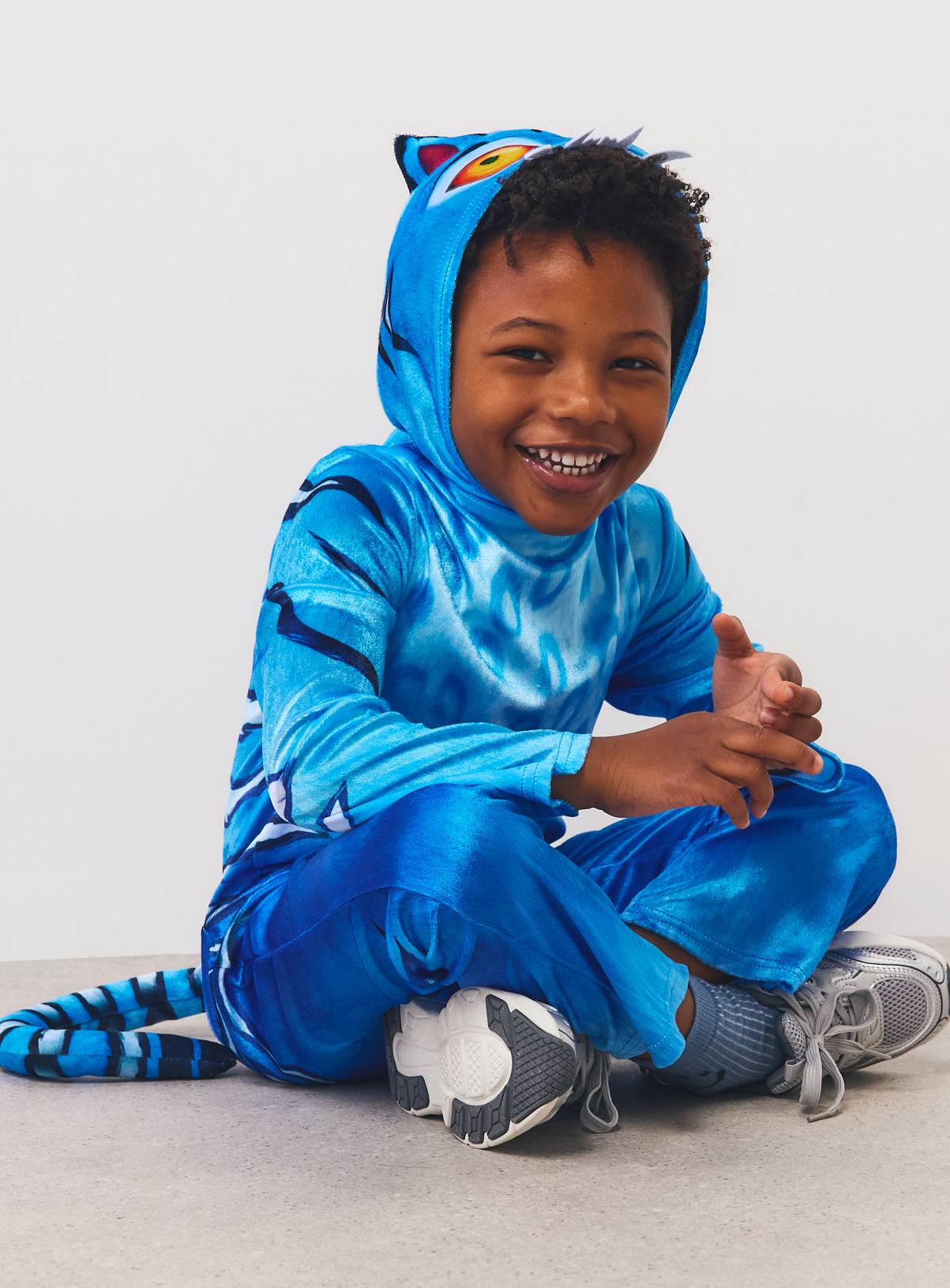 Blue K-Pop Demon Hunters Derpy Tiger All-In-One Costume 5-6 years - Image 1