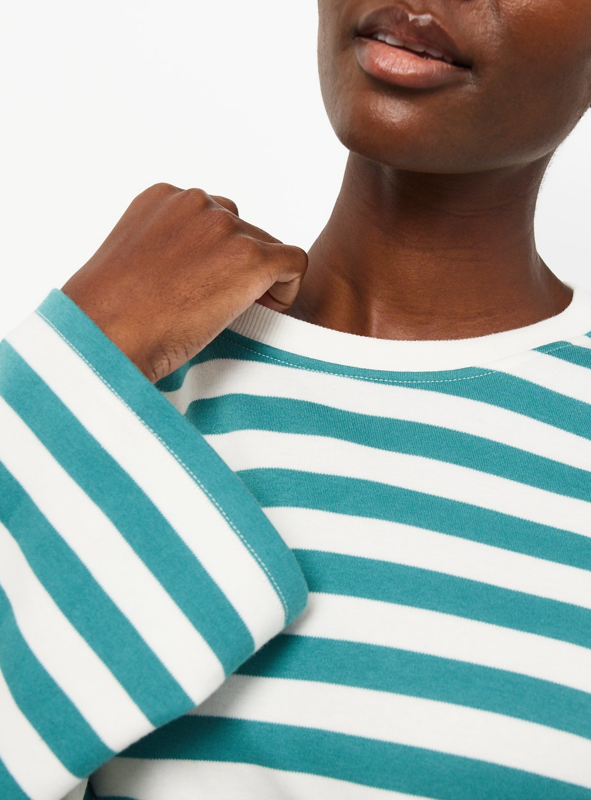 Green Ultimate Stripe Long Sleeve Top XL - Image 3 thumbnail