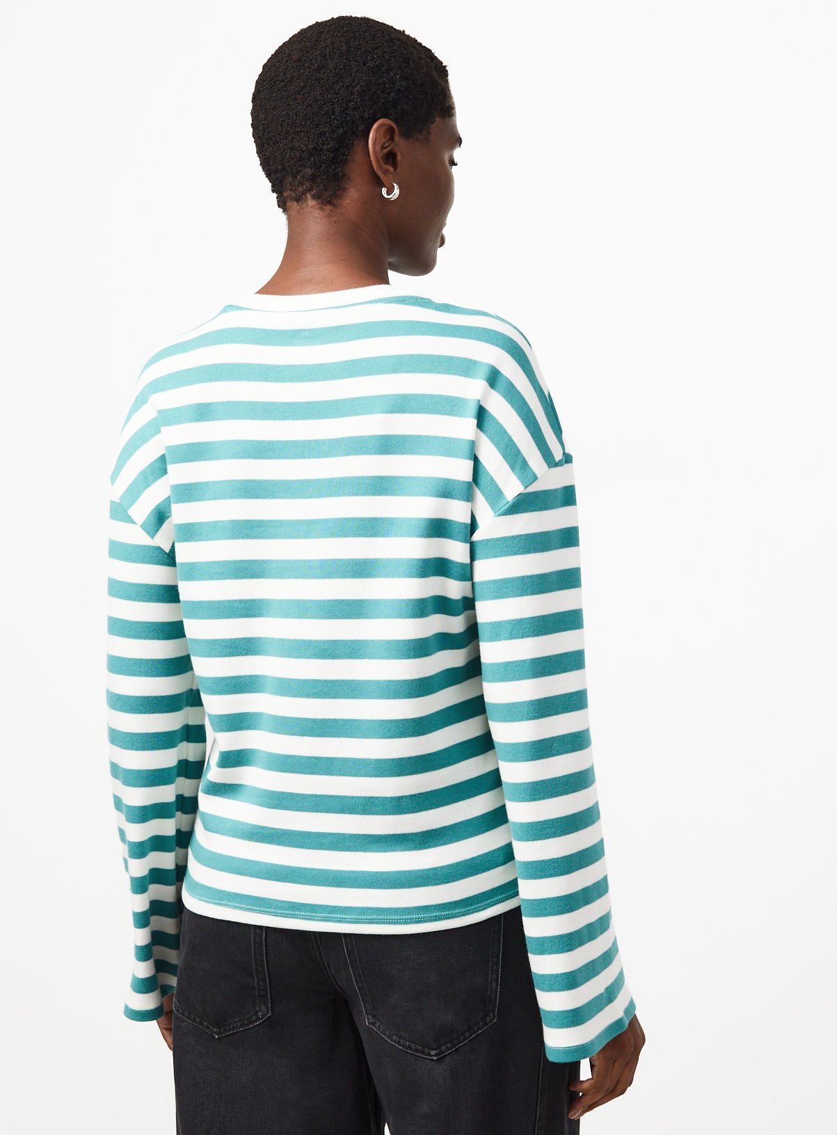 Green Ultimate Stripe Long Sleeve Top XL - Image 4 thumbnail