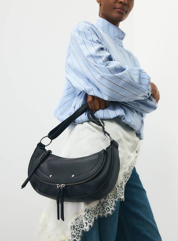 Black Slouch Saddle Bag One Size