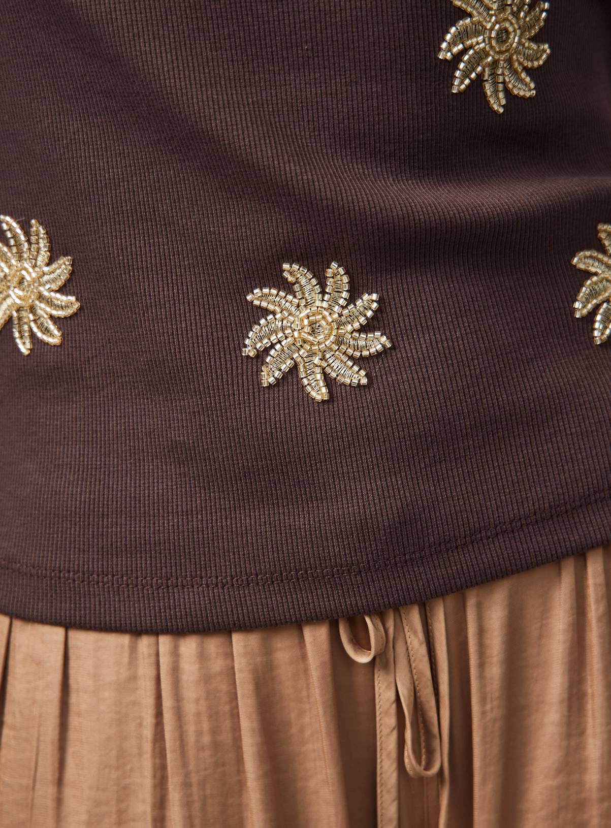 Brown Sun Embellished Vest 12 - Image 3