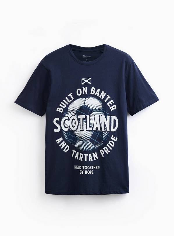 Navy Built on Banter Football Graphic T-Shirt XXXXL