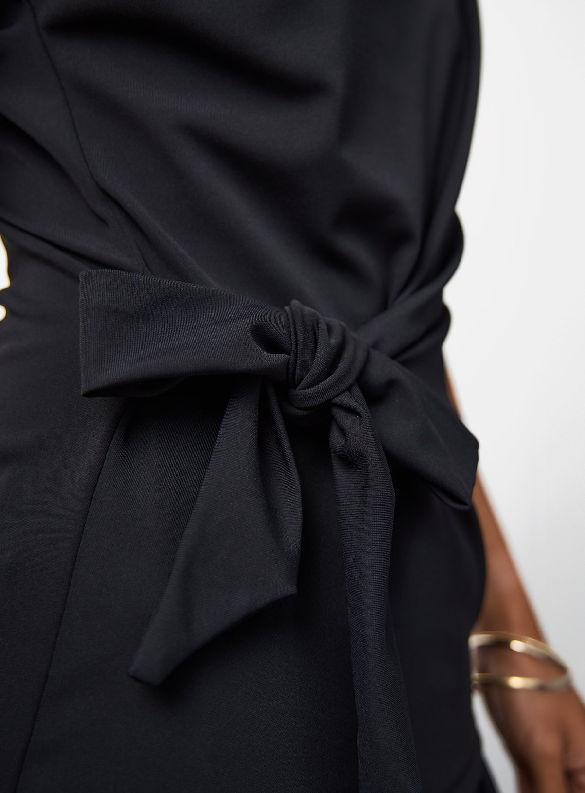 Black Drapey Sleeveless Side Tie Detail Top 24 - Image 3 thumbnail