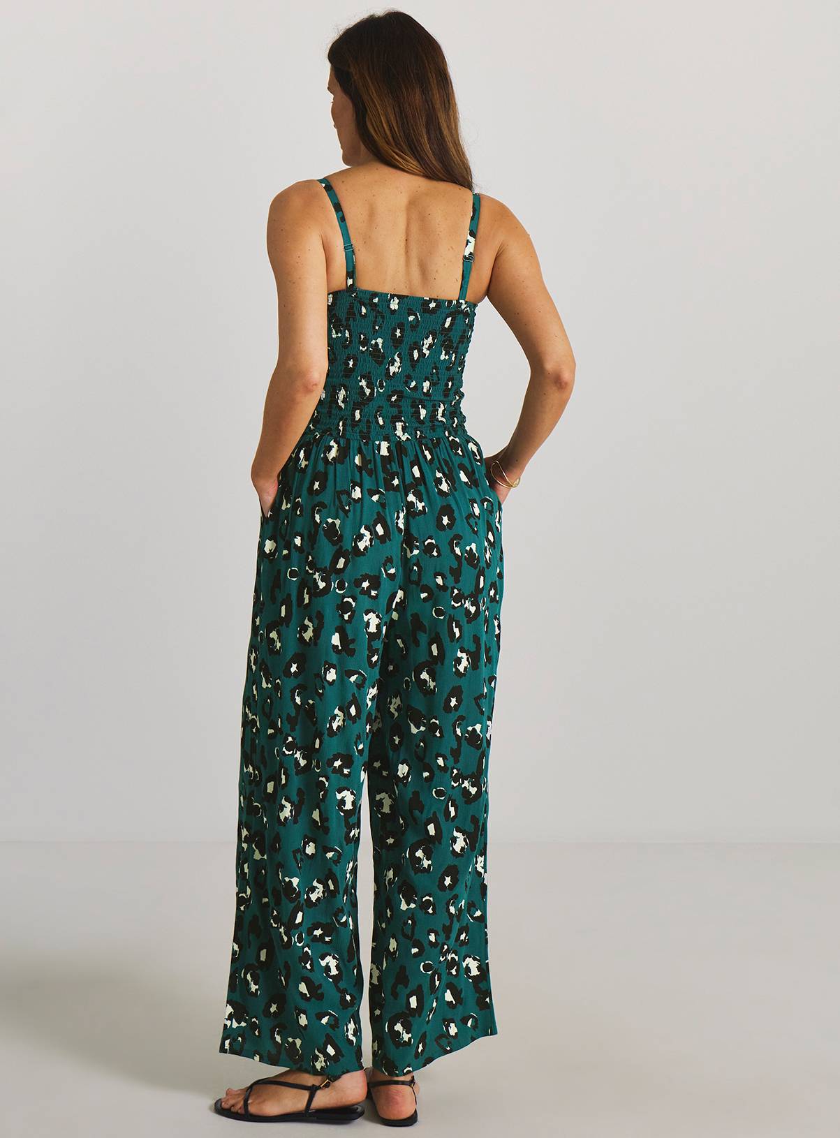 JD WILLIAMS Leopard Print Bandeau Jumpsuit 18 - Image 2
