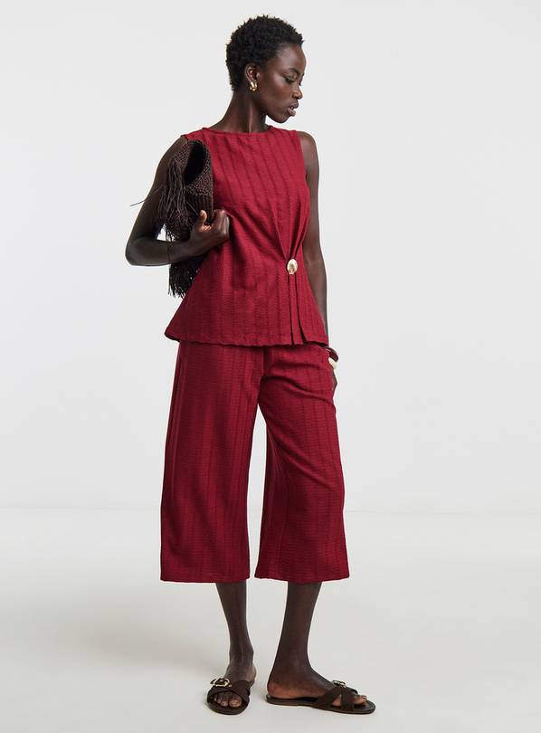 JD WILLIAMS Cropped Bubble Textured Trousers 14