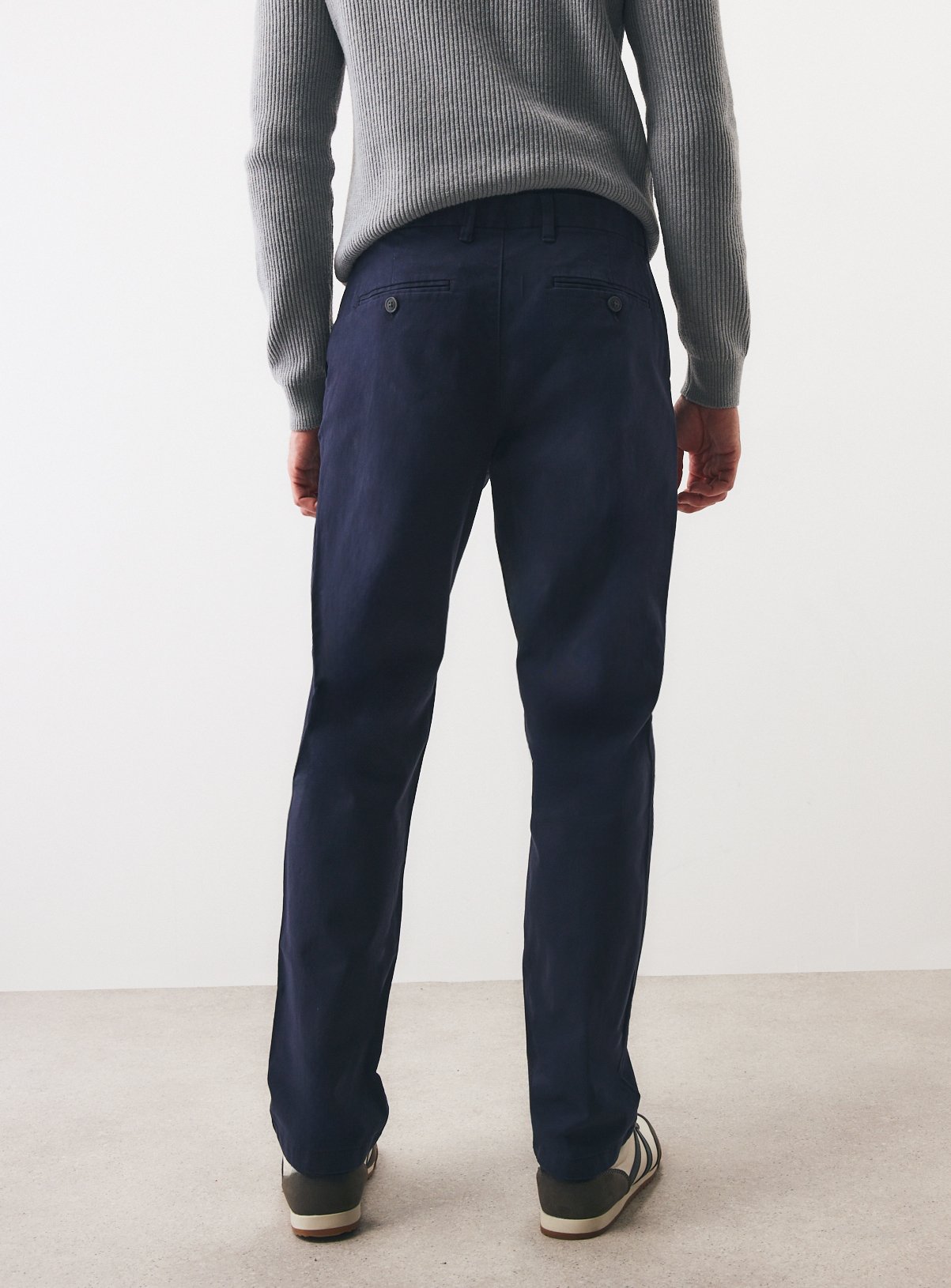 Navy Stretch Regular Fit Chinos 2-Pack 38R - Image 5 thumbnail