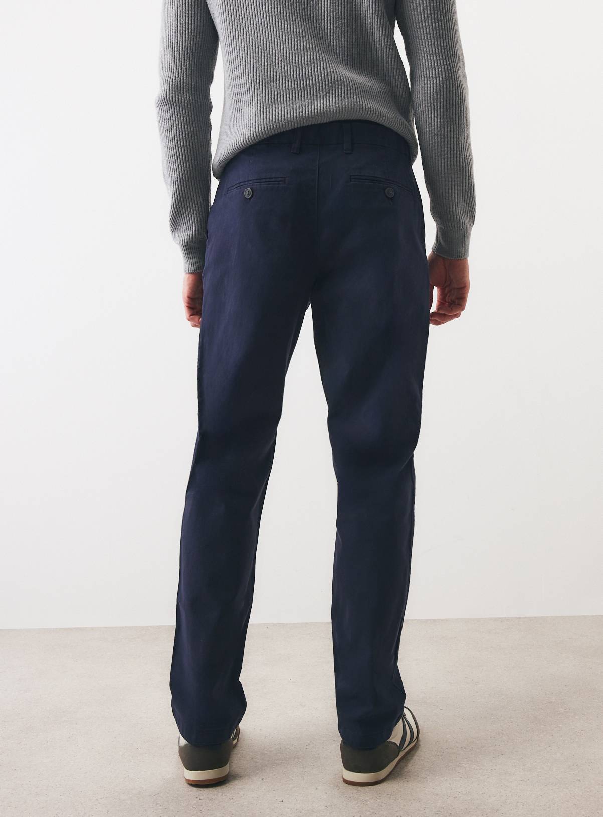 Navy Stretch Regular Fit Chinos 2-Pack 38R - Image 5