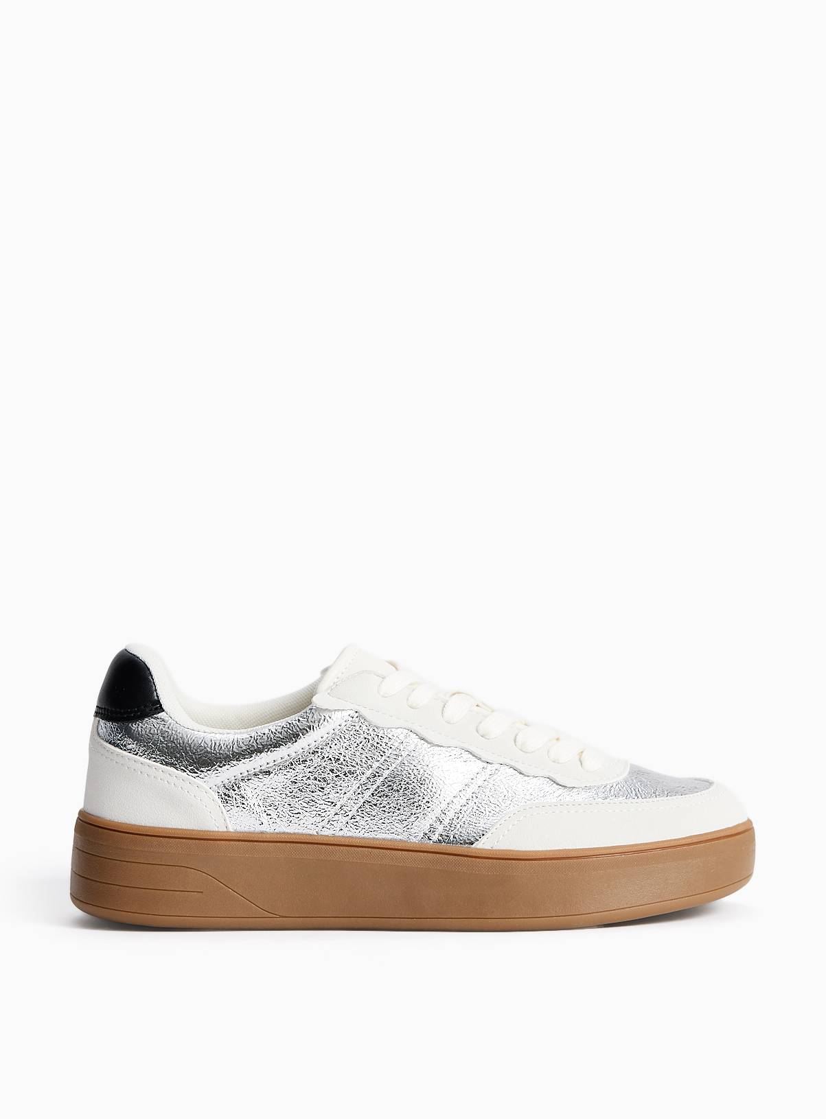 Metallic Flatform Trainers 6 - Image 1