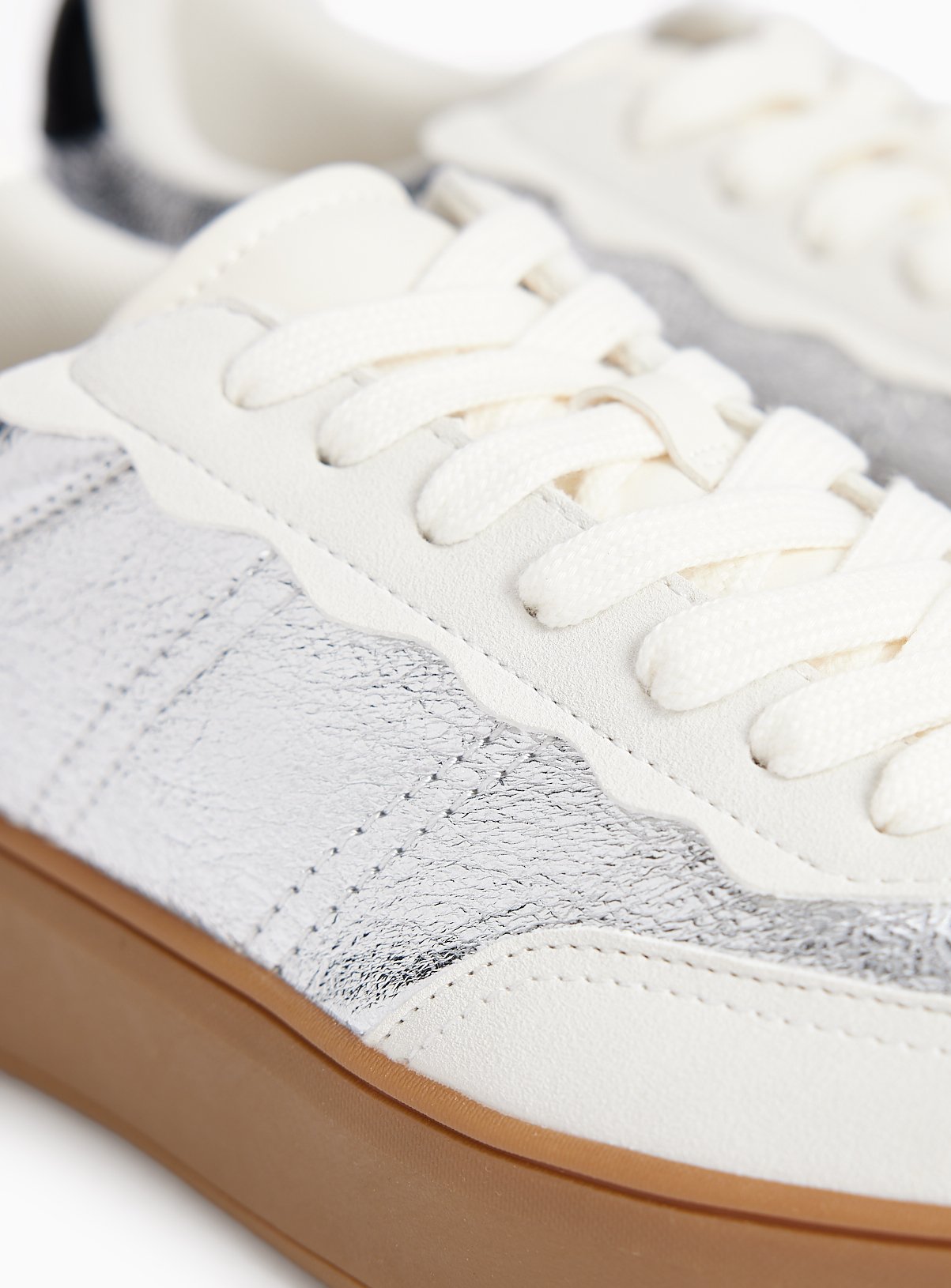Metallic Flatform Trainers 6 - Image 3 thumbnail