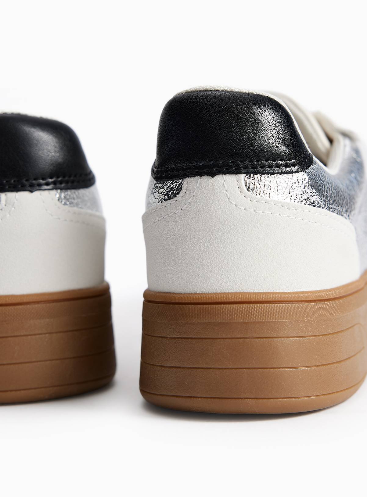 Metallic Flatform Trainers 6 - Image 4