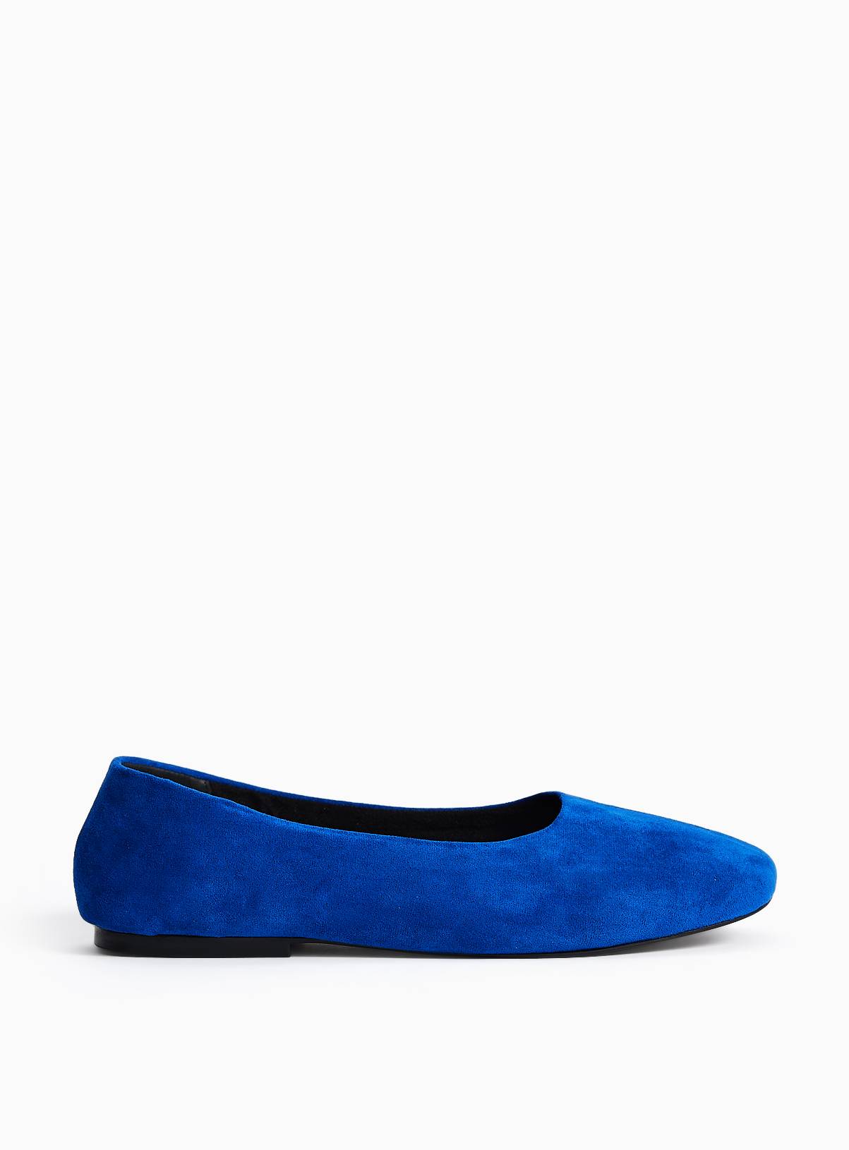 Cobalt Blue High Vamp Ballerina Flats 5 - Image 2