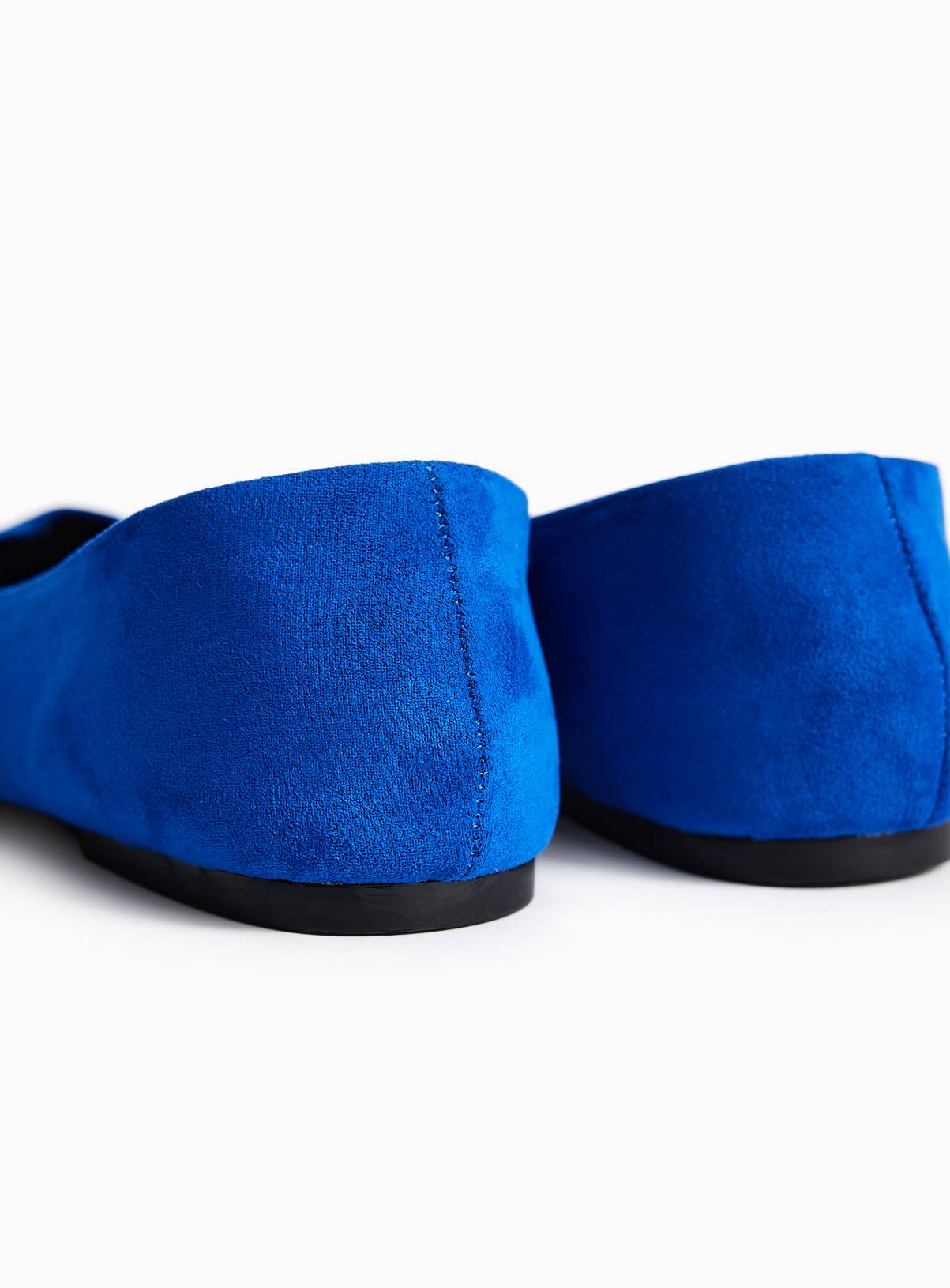 Cobalt Blue High Vamp Ballerina Flats 7 - Image 4