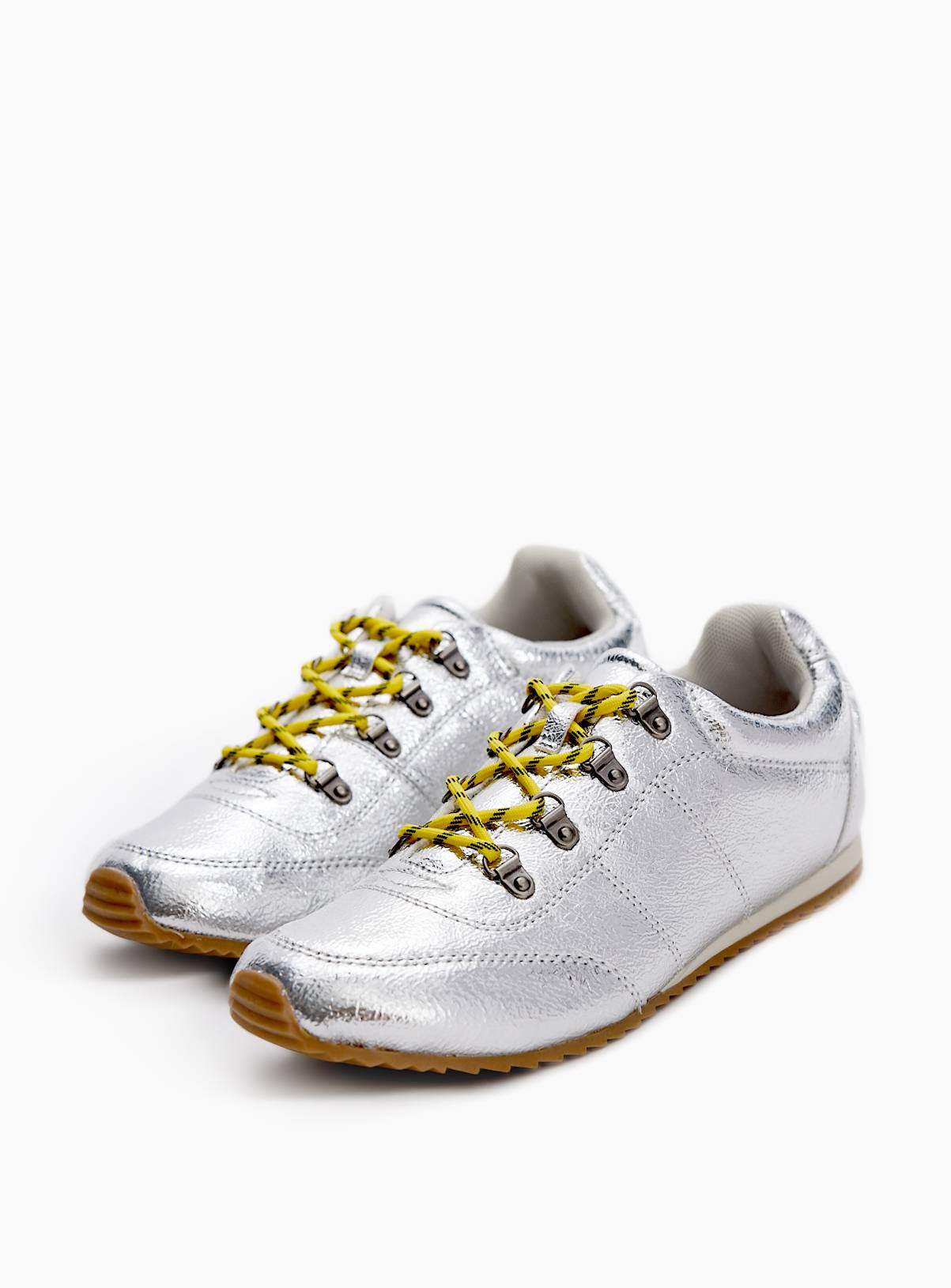 Silver Low Profile Trainers 4 - Image 3
