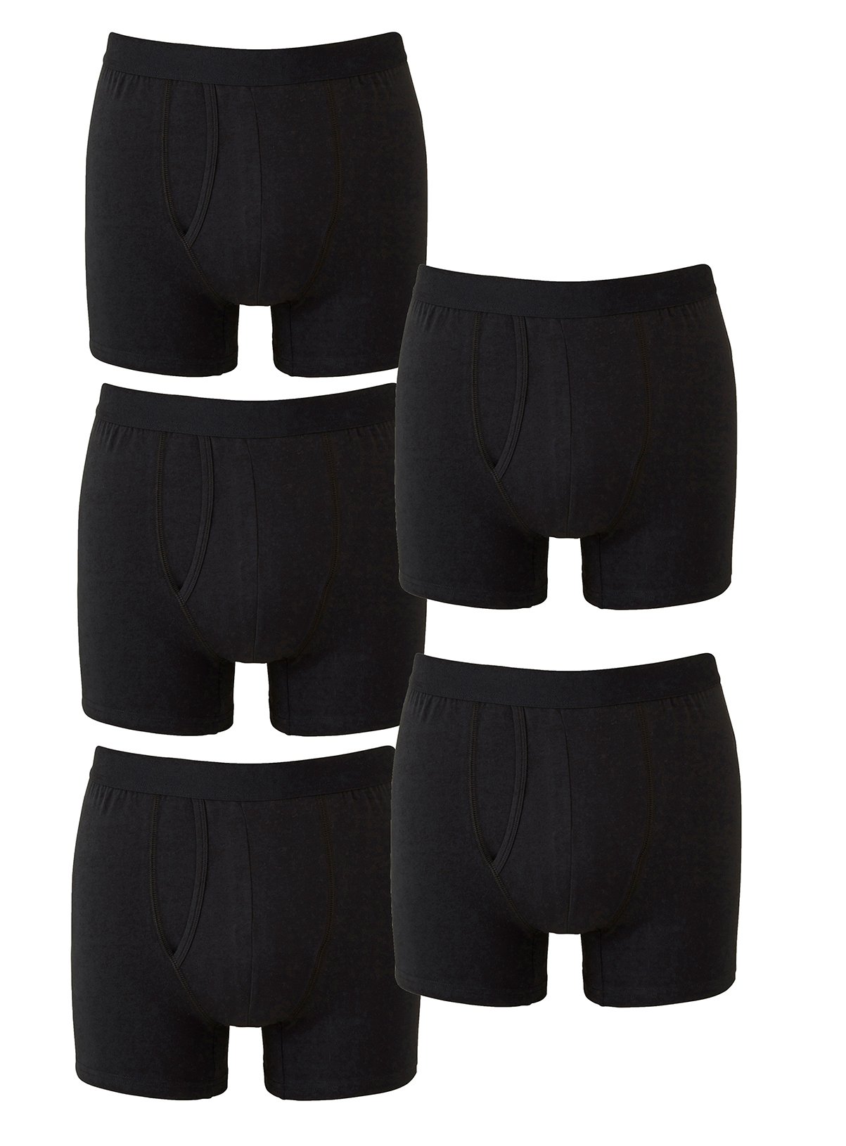 JACAMO 5 Pack A Front Boxers Black 50/52 - Image 3 thumbnail