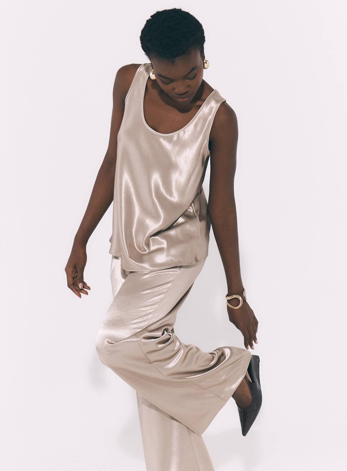 Silver Decadence Liquid Satin Top 6 - Image 2