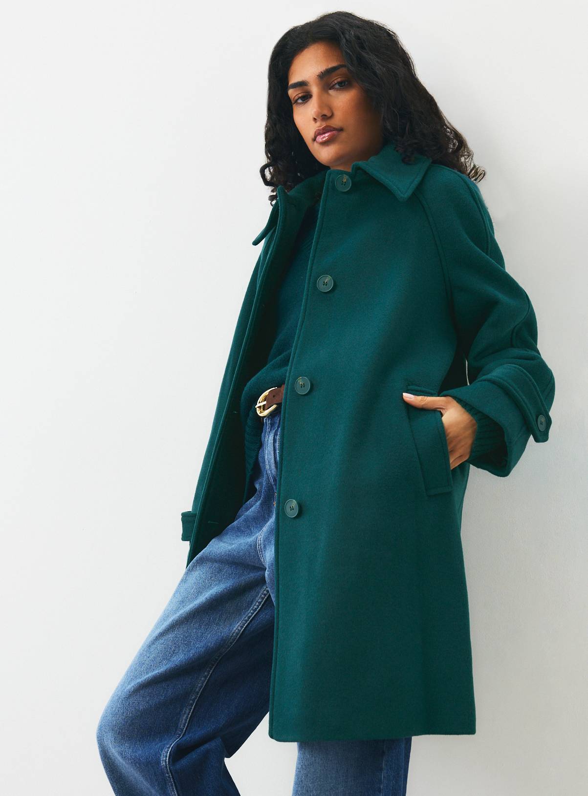 Wool Rich High Neck Car Coat 18 - Image 1