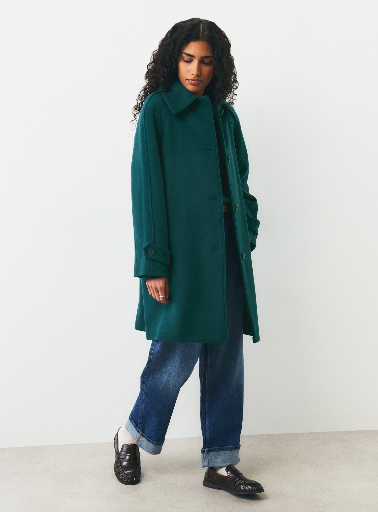 Wool Rich High Neck Car Coat 18 - Image 2 thumbnail