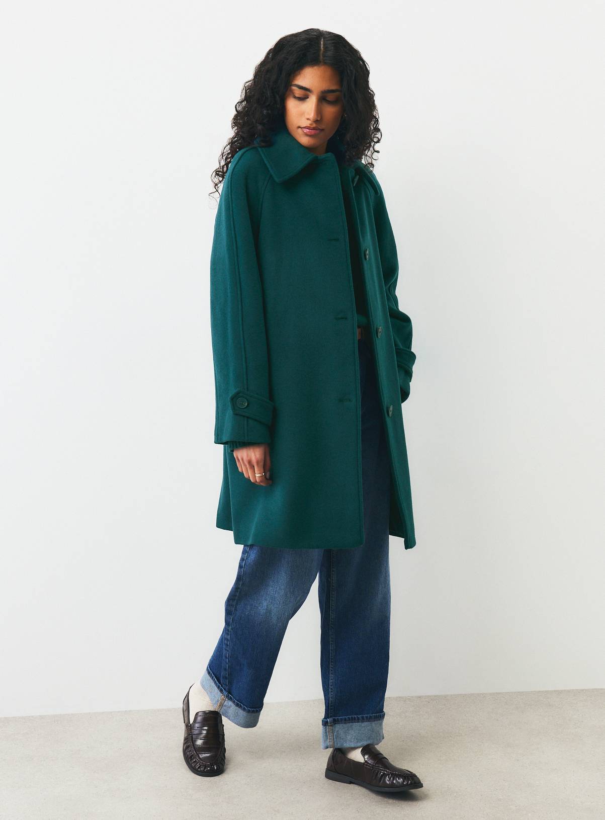 Wool Rich High Neck Car Coat 18 - Image 2