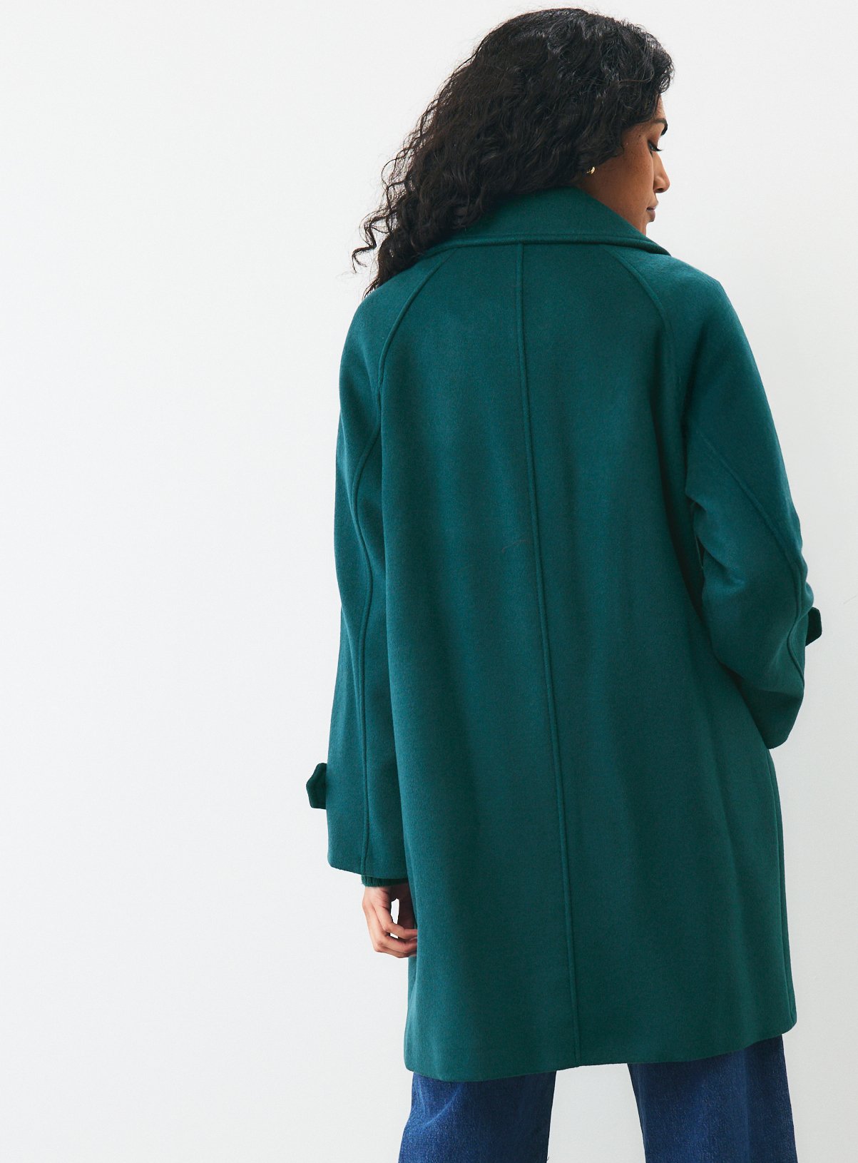 Wool Rich High Neck Car Coat 18 - Image 4 thumbnail