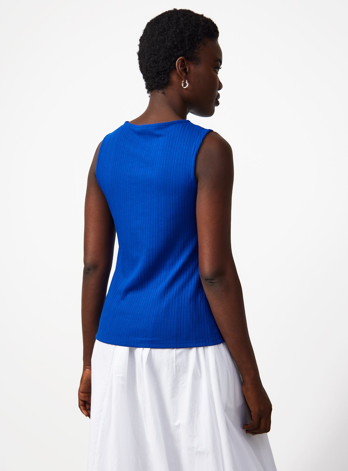 Blue Gold Button Ribbed Vest 22 - Image 4 thumbnail