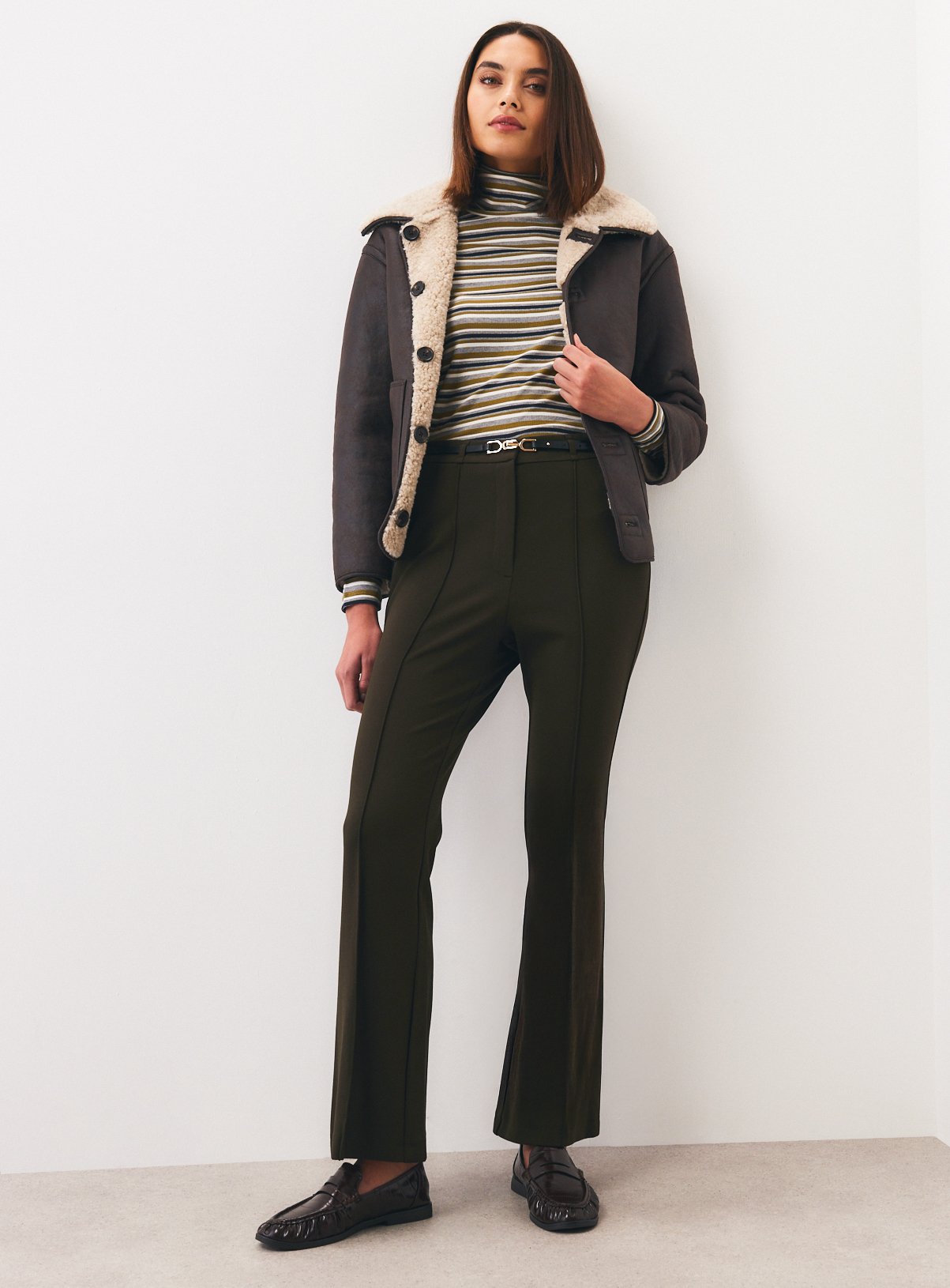 Military Kick Flare Trousers 10 - Image 3 thumbnail