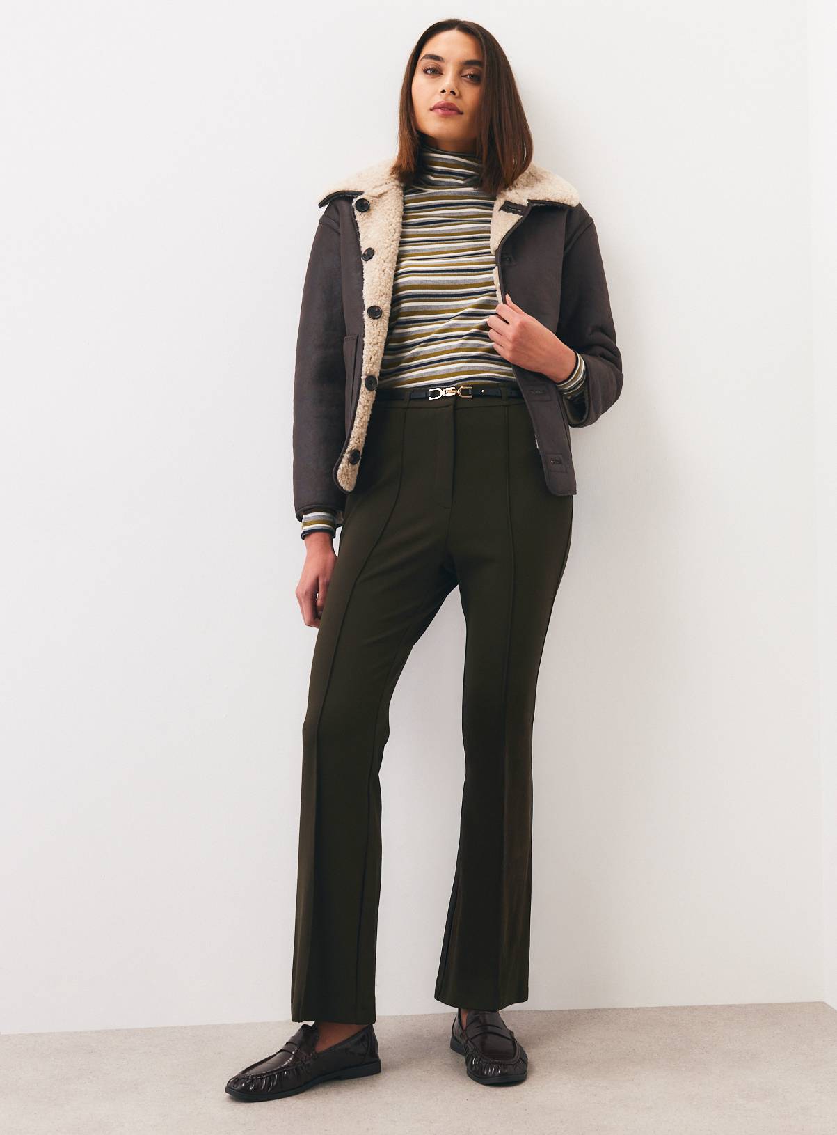 Military Kick Flare Trousers 10 - Image 3