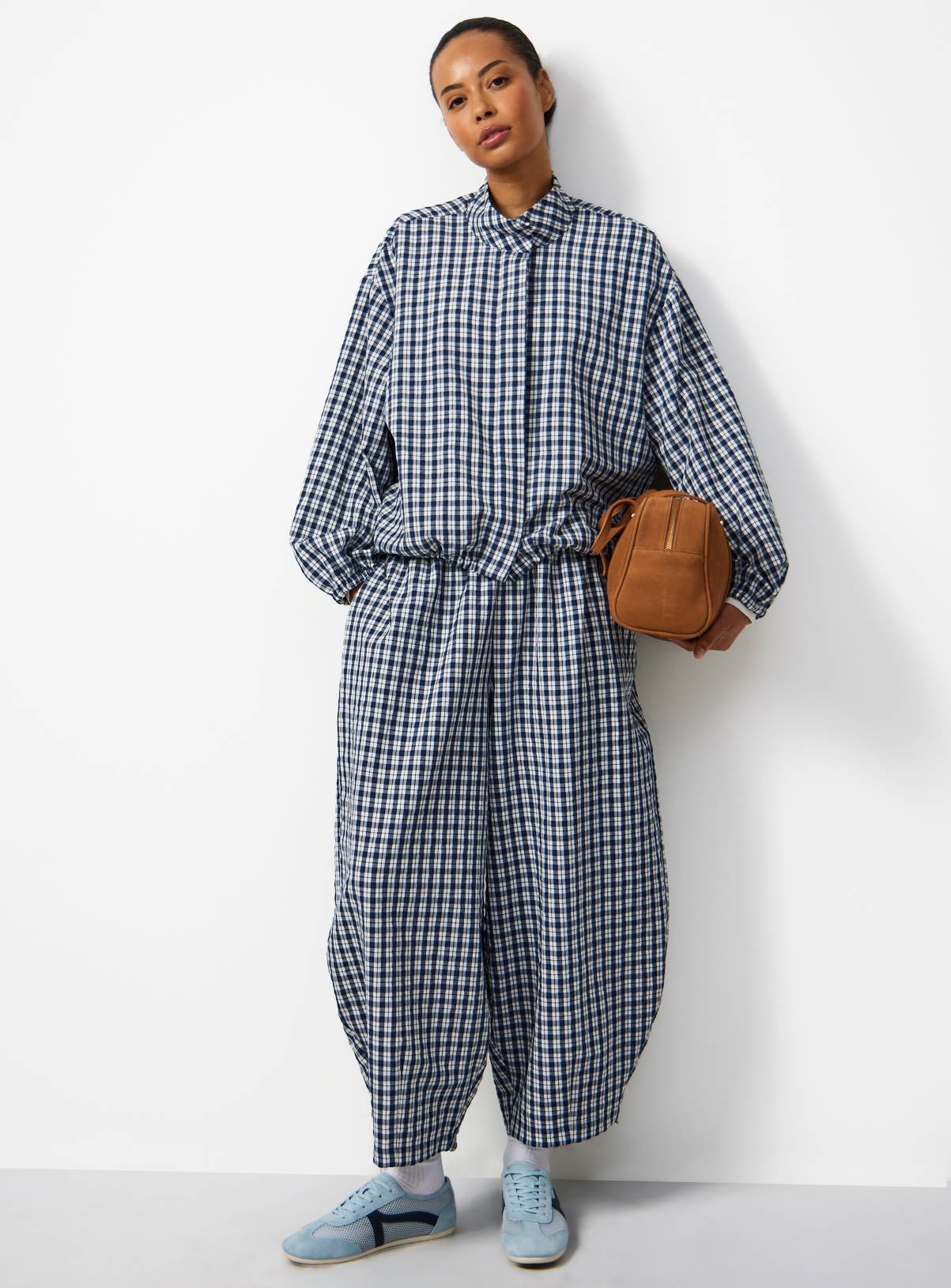 Navy Preppy Check Shacket 18 - Image 2