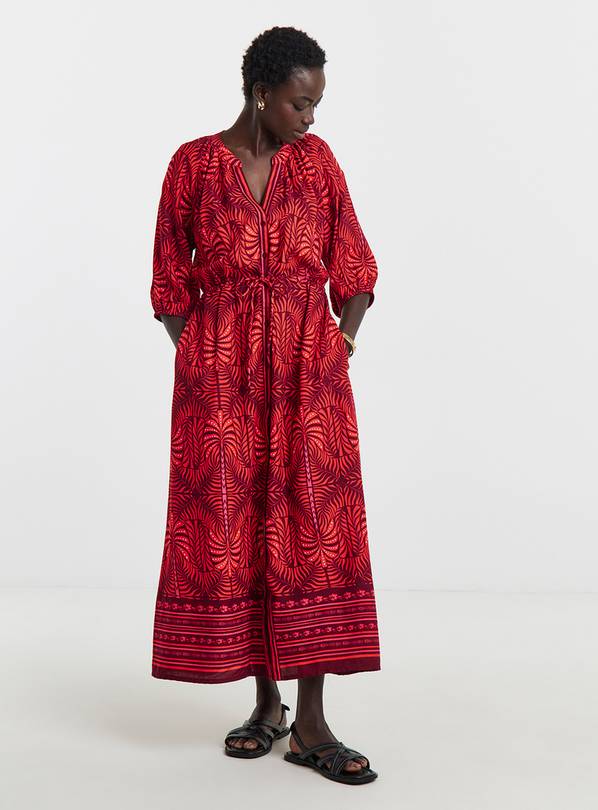 JD WILLIAMS Border Print Maxi Dress 22