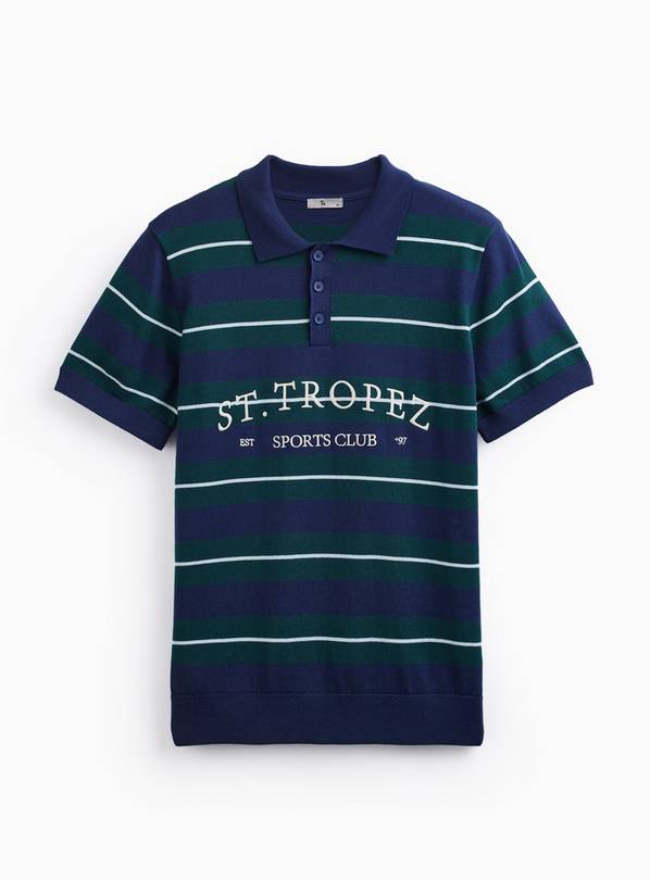 St Tropez Knitted Polo XXXL
