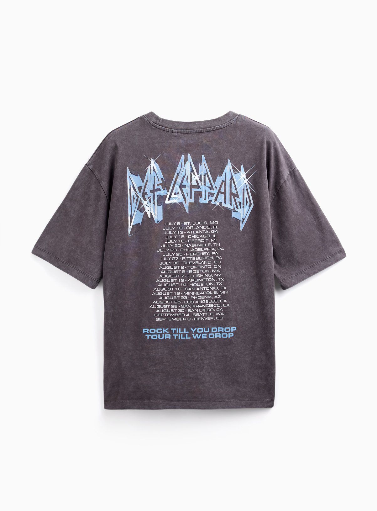 Def Leppard Graphic Relaxed Fit T-Shirt XXXXL - Image 4 thumbnail