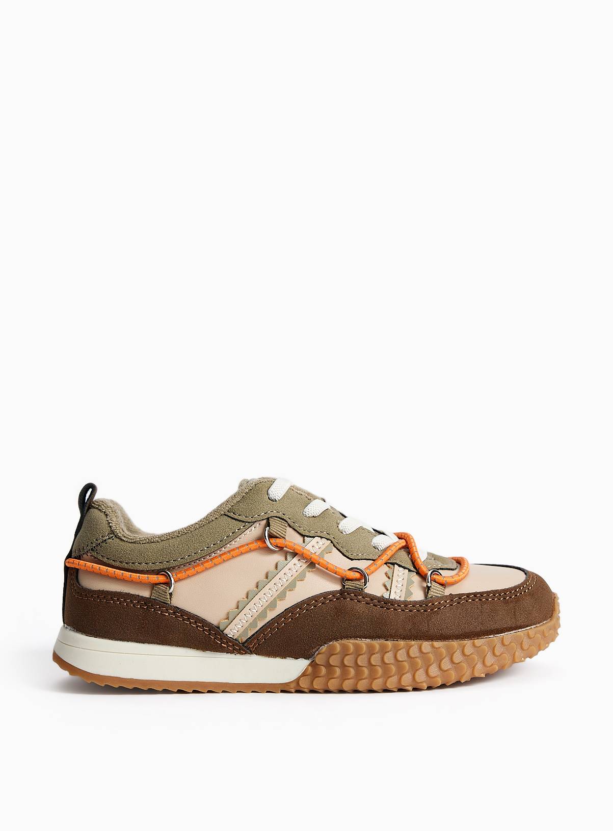 Mini Me Khaki Hiker Trainers 9 Infant - Image 2