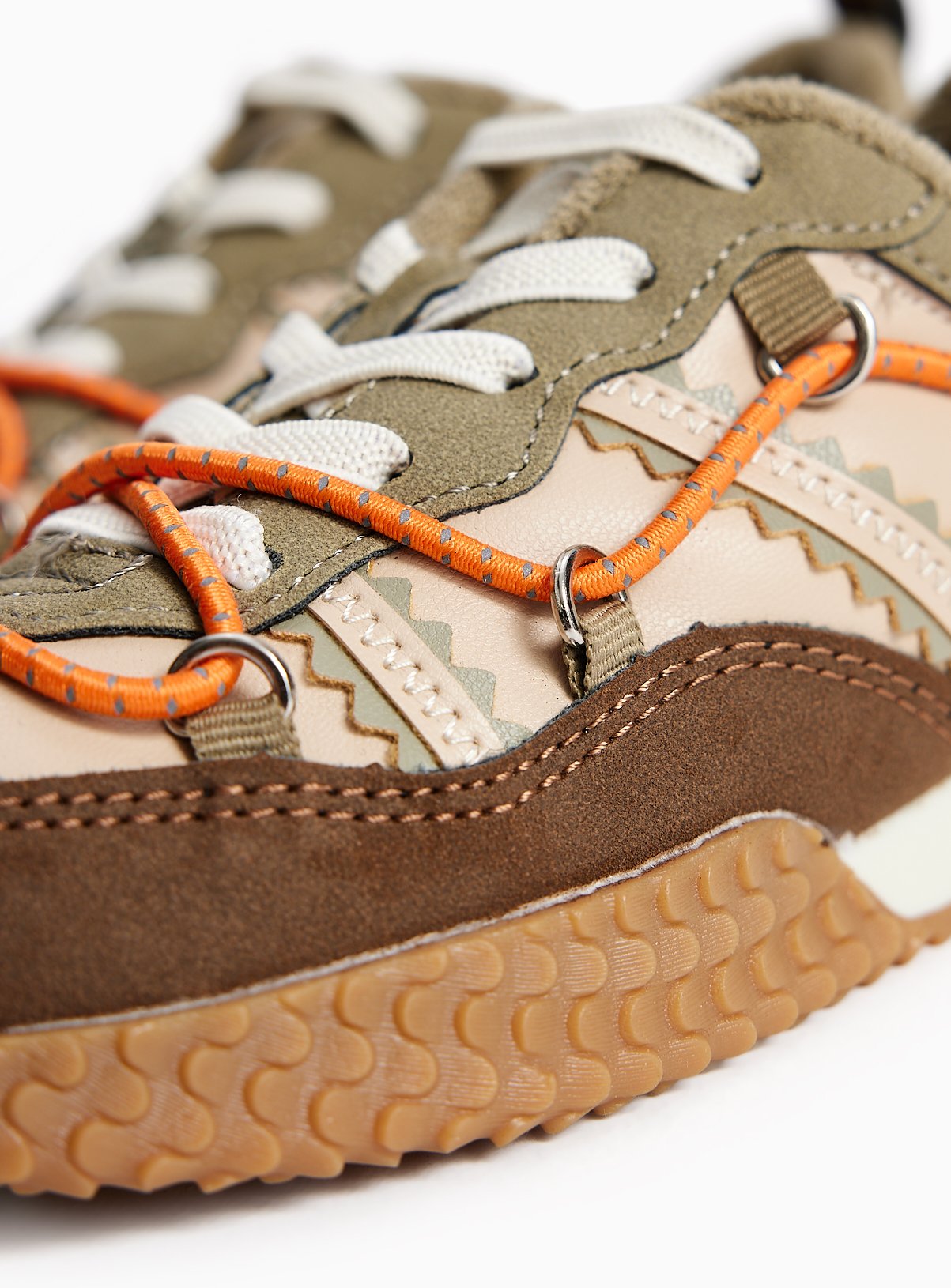 Mini Me Khaki Hiker Trainers 9 Infant - Image 3 thumbnail