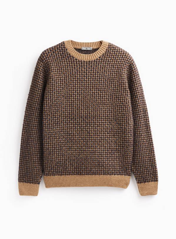 Brown Dogtooth Jumper S