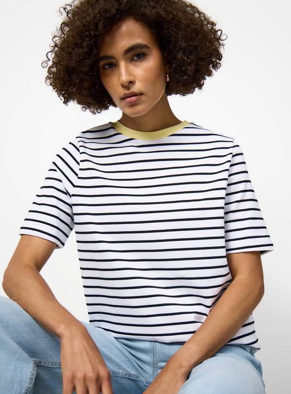 Mono Stripe Print Regular Fit T-Shirt 6