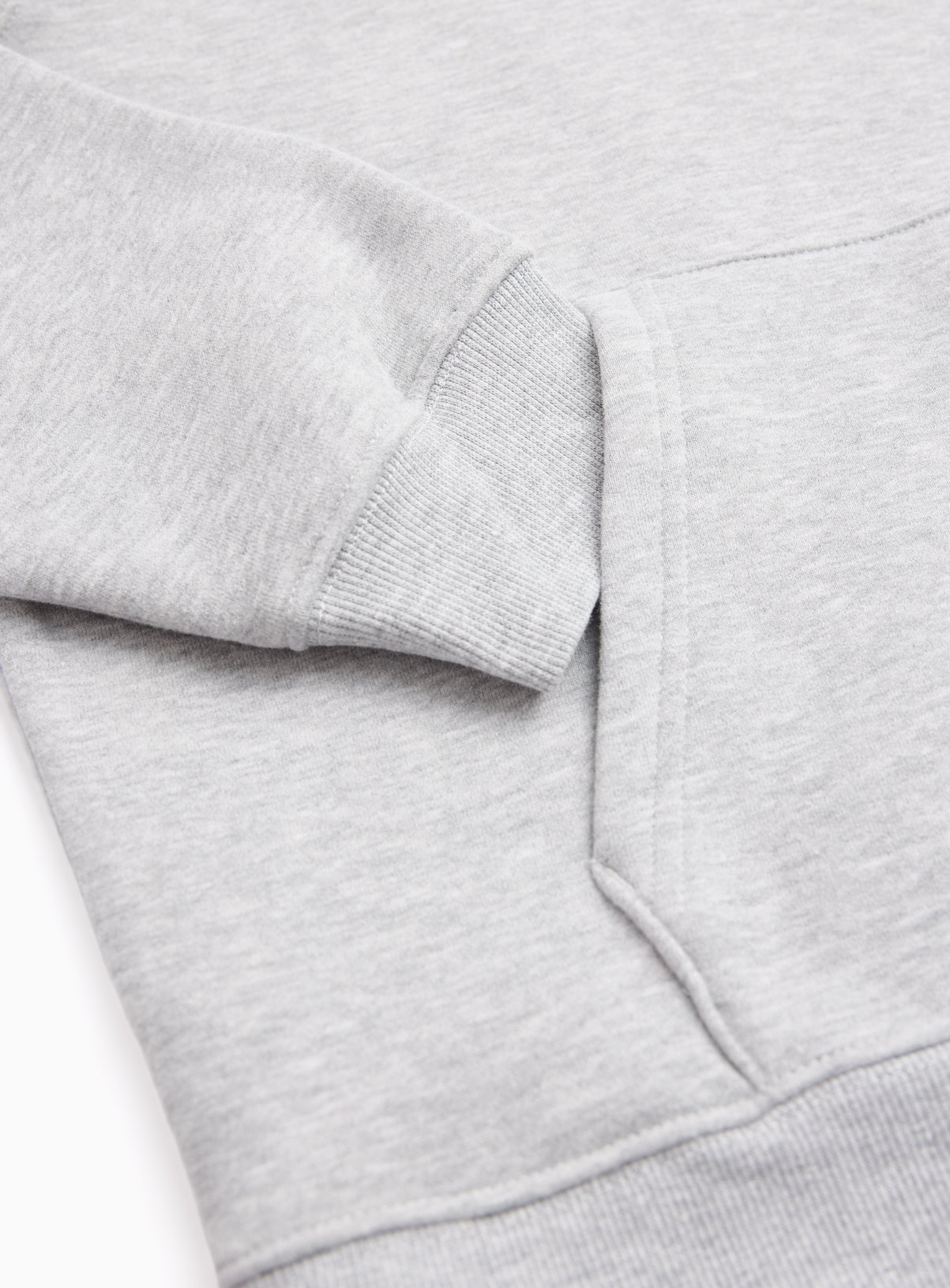 Grey Marl Overhead Hoodie M - Image 2 thumbnail