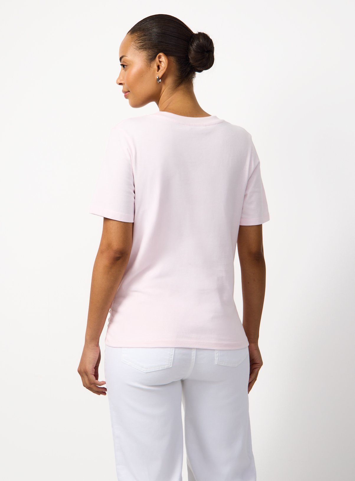 Light Pink Lace Panel T-Shirt 26 - Image 4 thumbnail