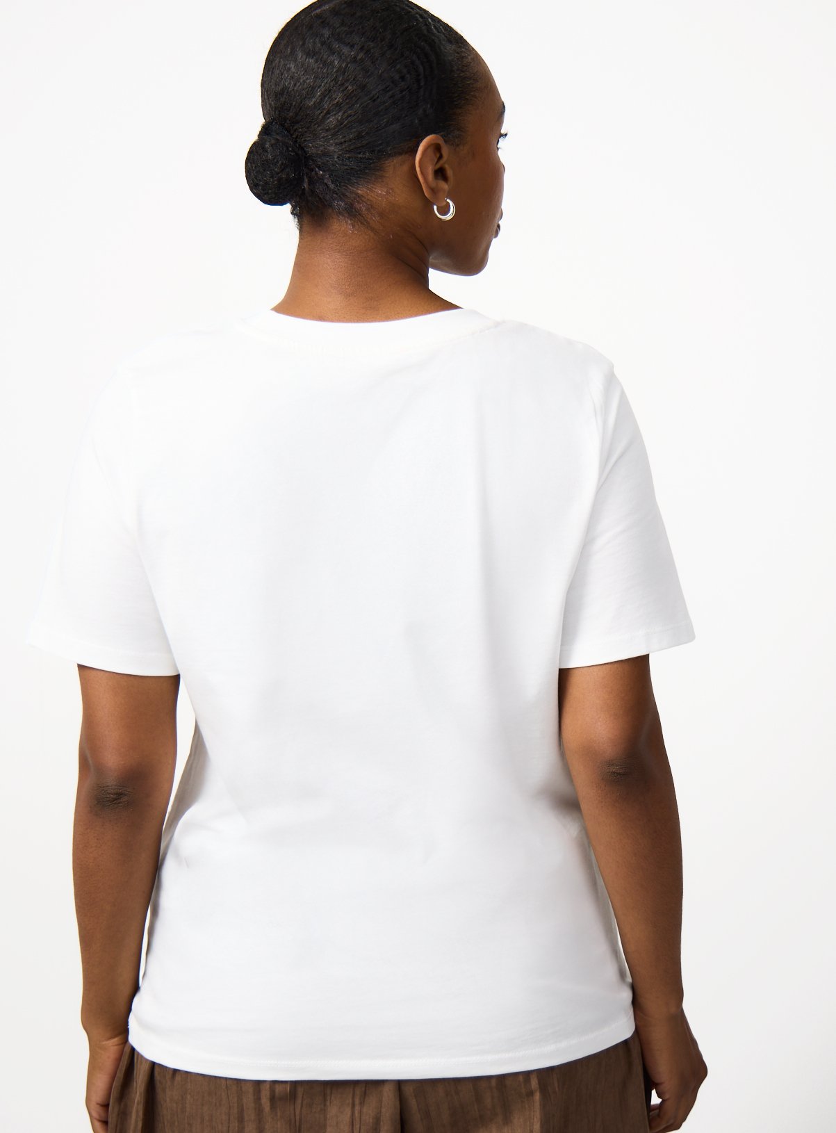 White Lace Panel T-Shirt 16 - Image 4 thumbnail
