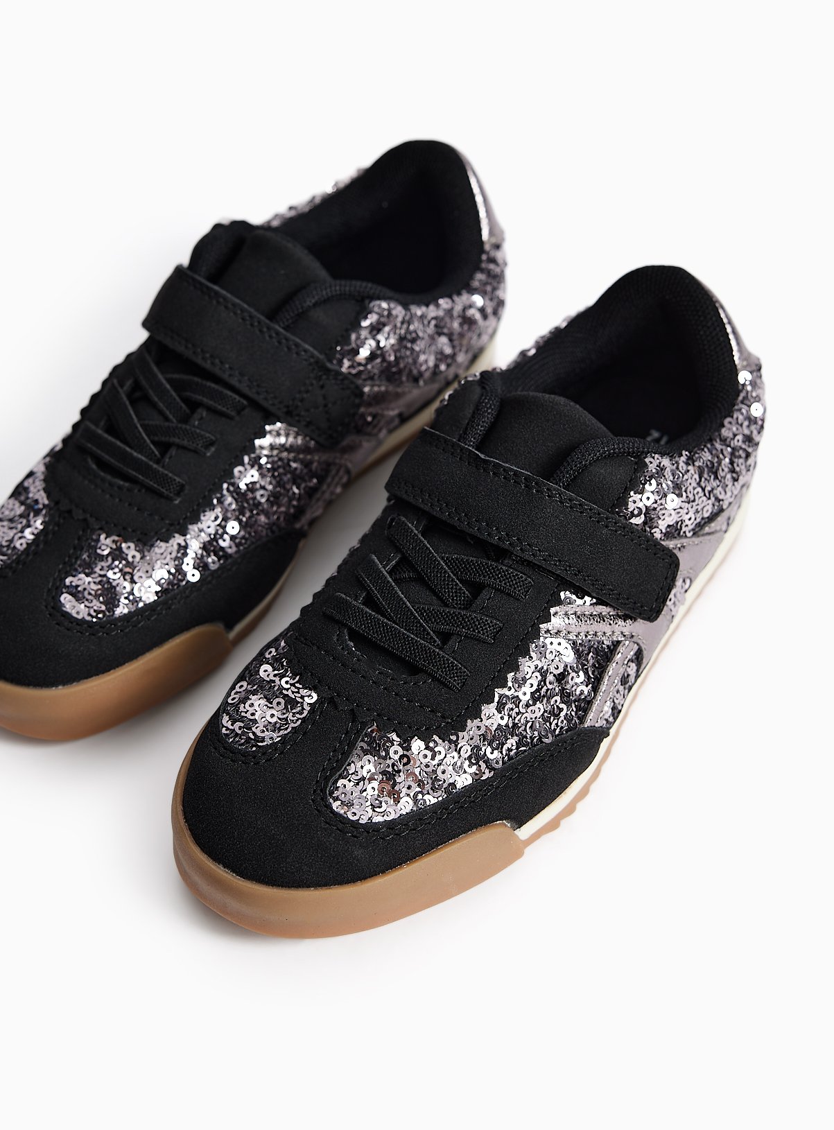 Grey Party Pewter Sequin Trainer 12 Infant - Image 2 thumbnail