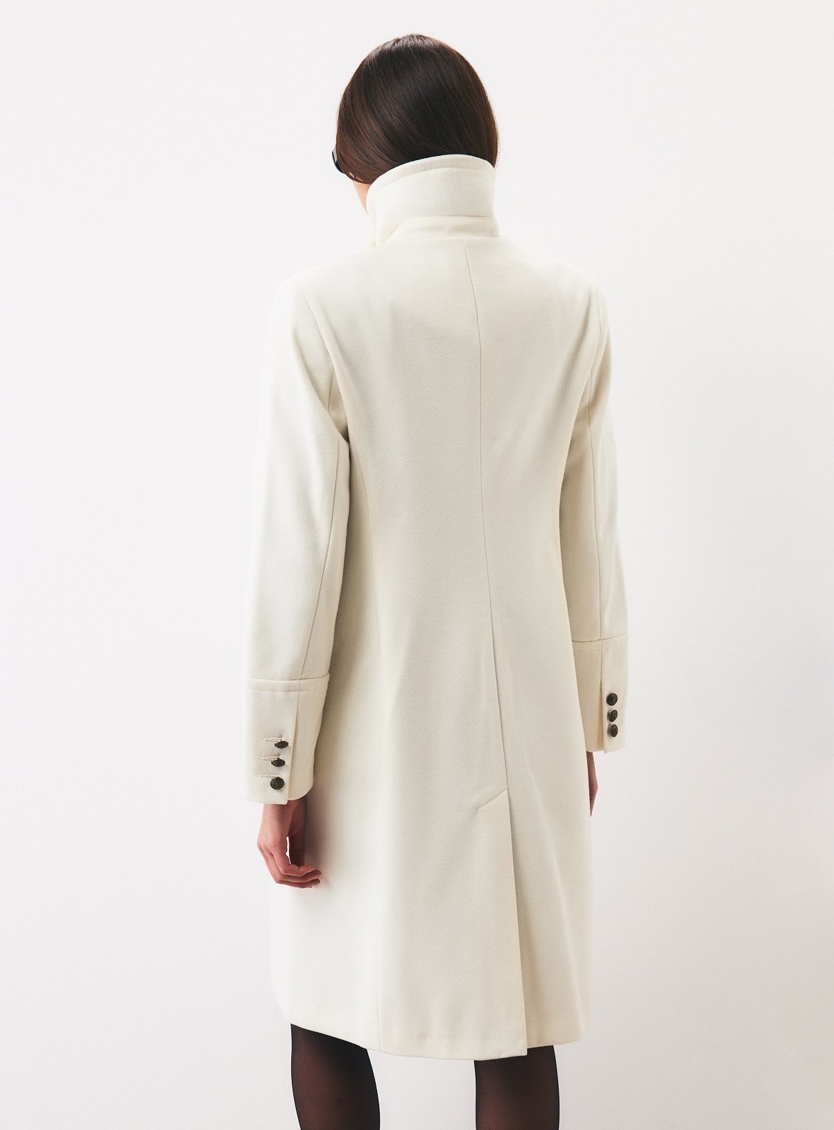 White Long Military Coat 20 - Image 4 thumbnail