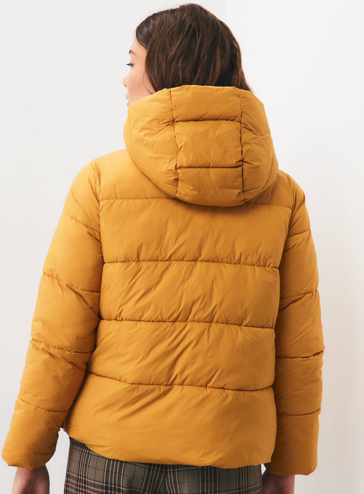 Yellow Side Popper Padded Jacket S - Image 4
