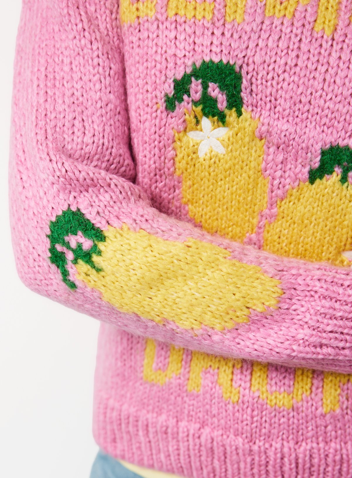 Pink Lemon Drop Knitted Jumper M - Image 3 thumbnail